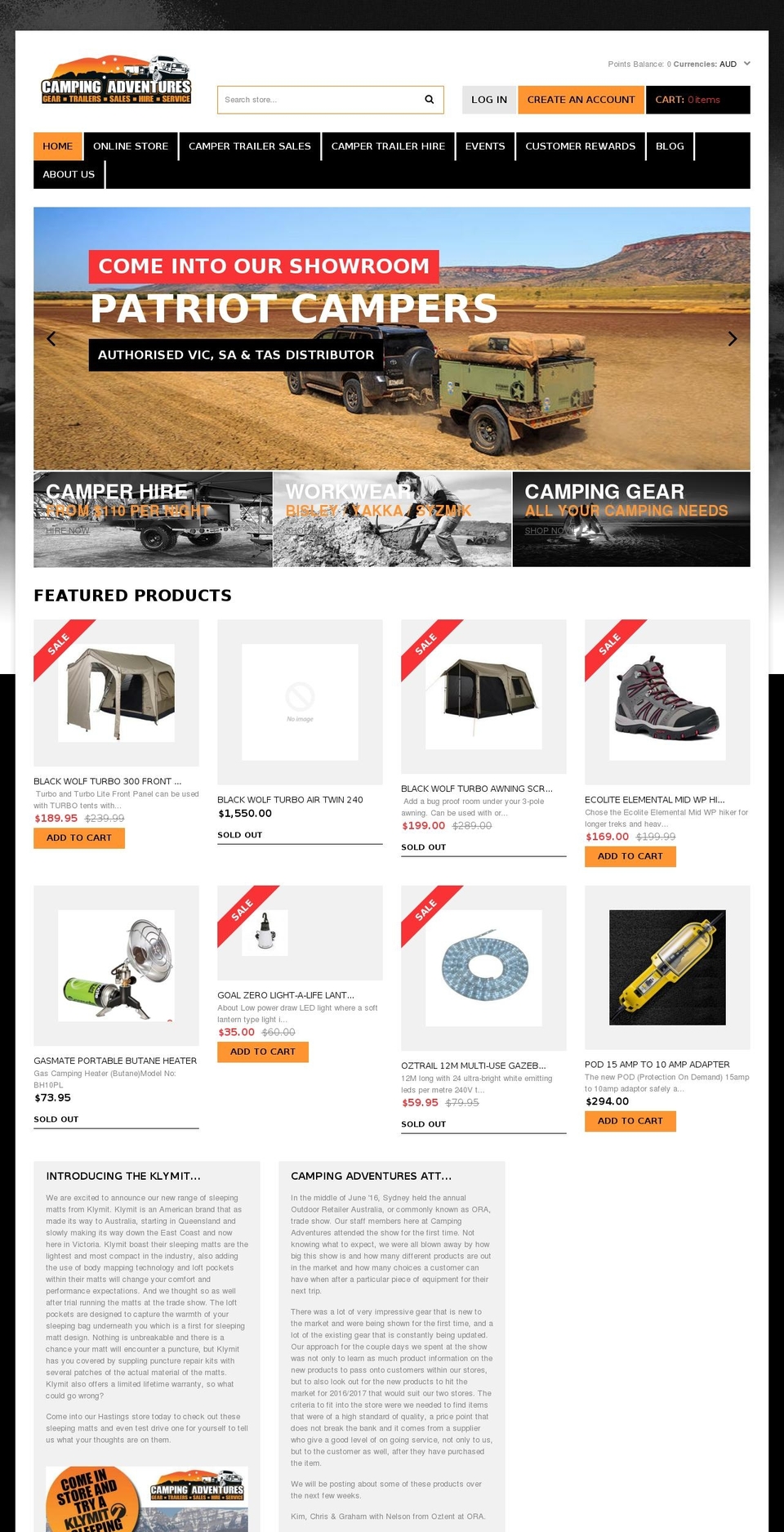 theme020 Shopify theme site example campingadventuresaustralia.com