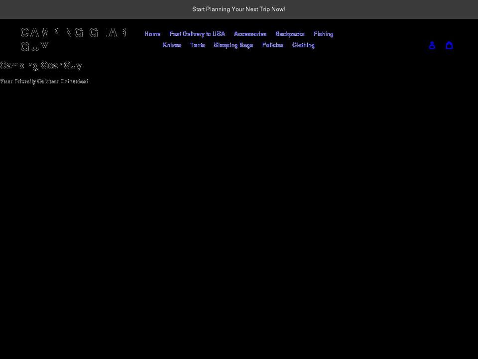 campinggearguy.com shopify website screenshot