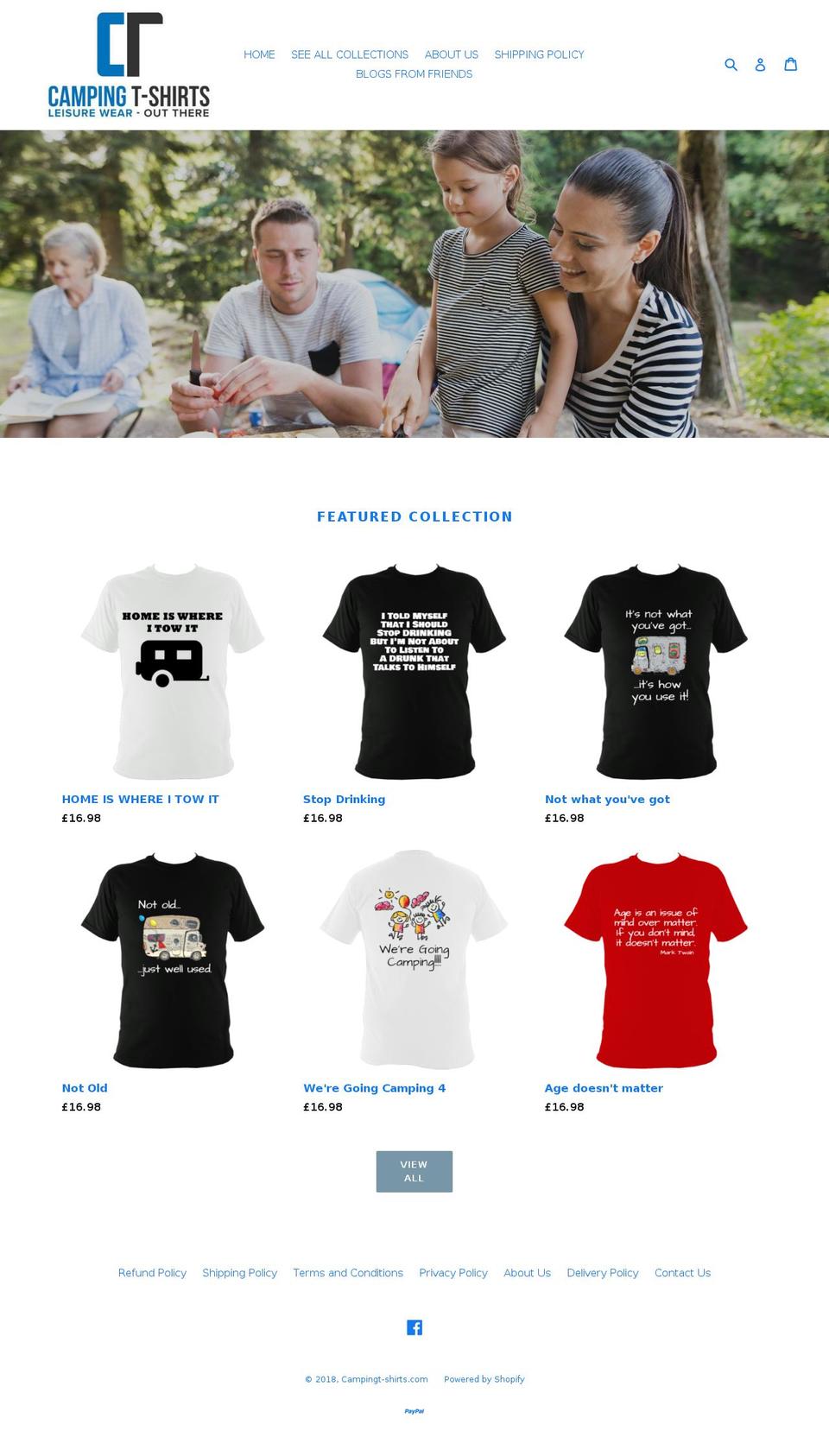campingt-shirts.com — Shopify storefront screenshot