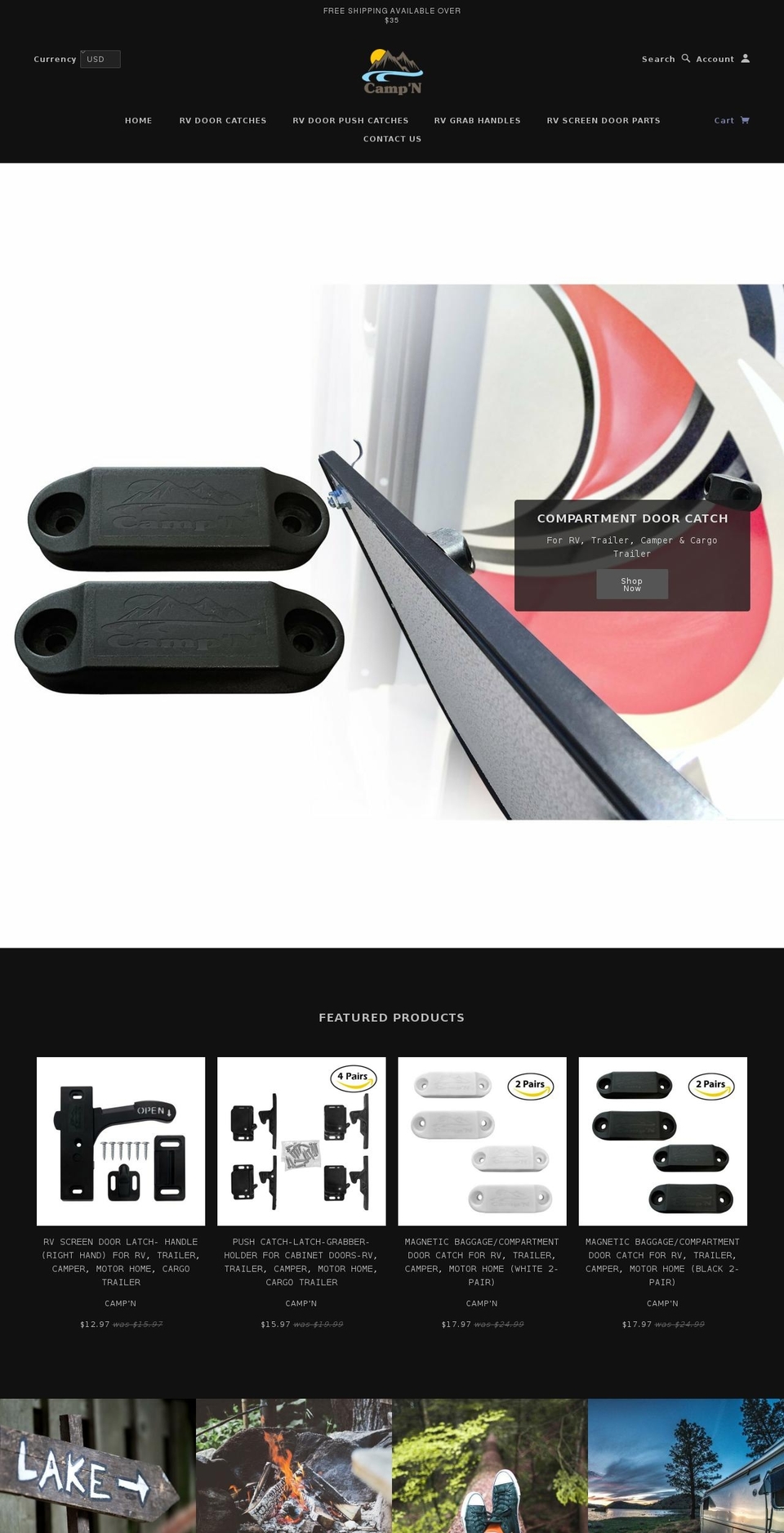 campnproducts.com — Shopify storefront screenshot