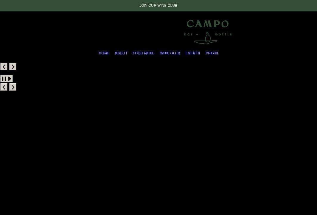 campobarandbottle.com shopify website screenshot