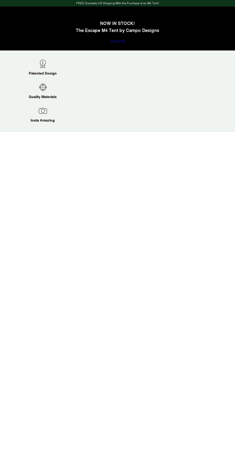 campodesigns.com shopify website screenshot