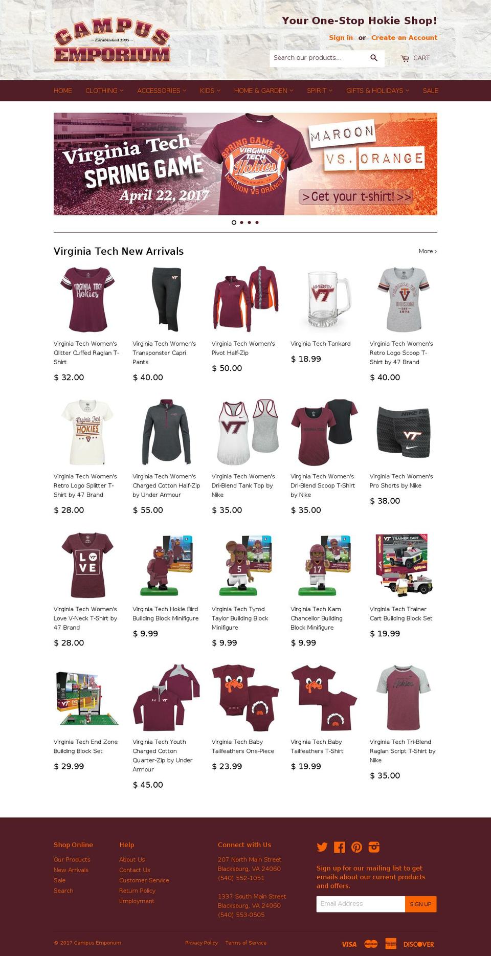 campusemporium.com shopify website screenshot