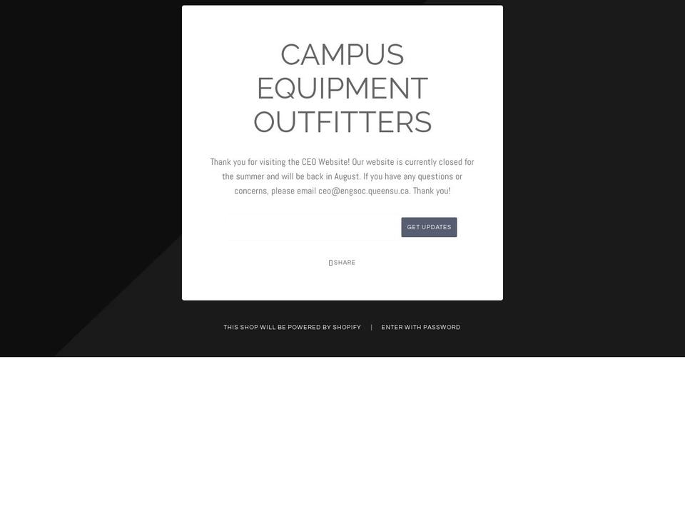 campusequipmentoutfitters.com shopify website screenshot