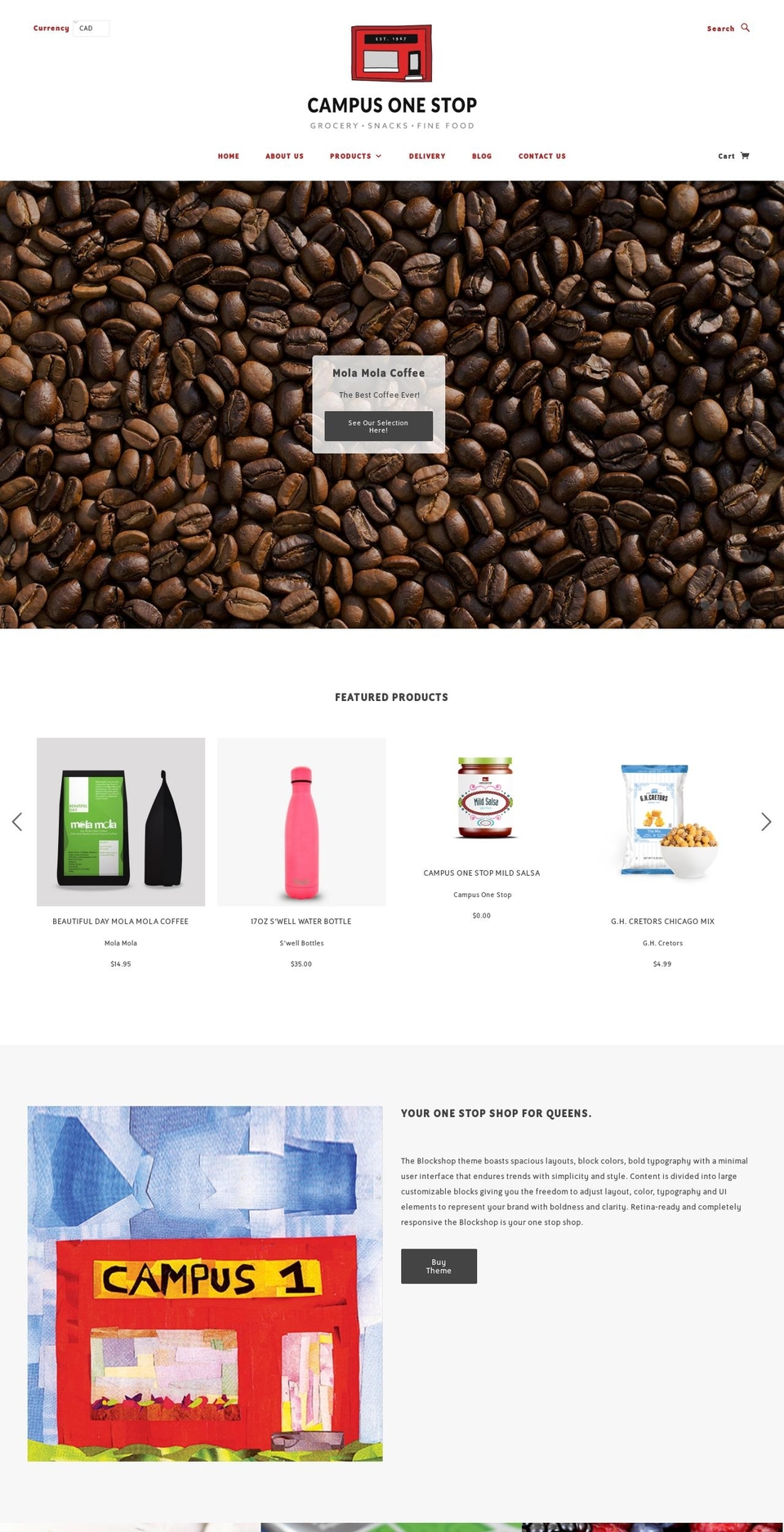 campusonestop.ca shopify website screenshot