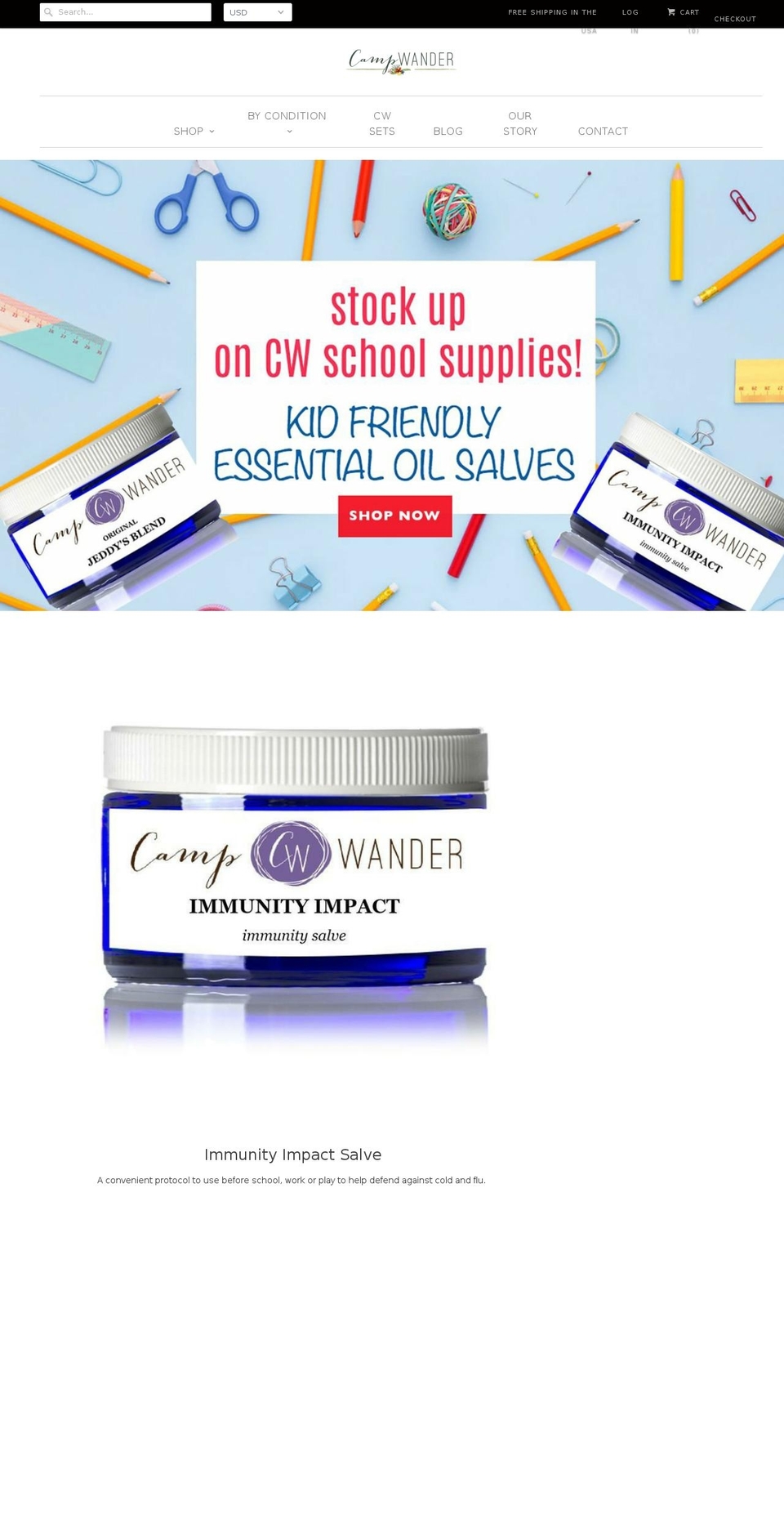 campwander.com — Shopify storefront screenshot