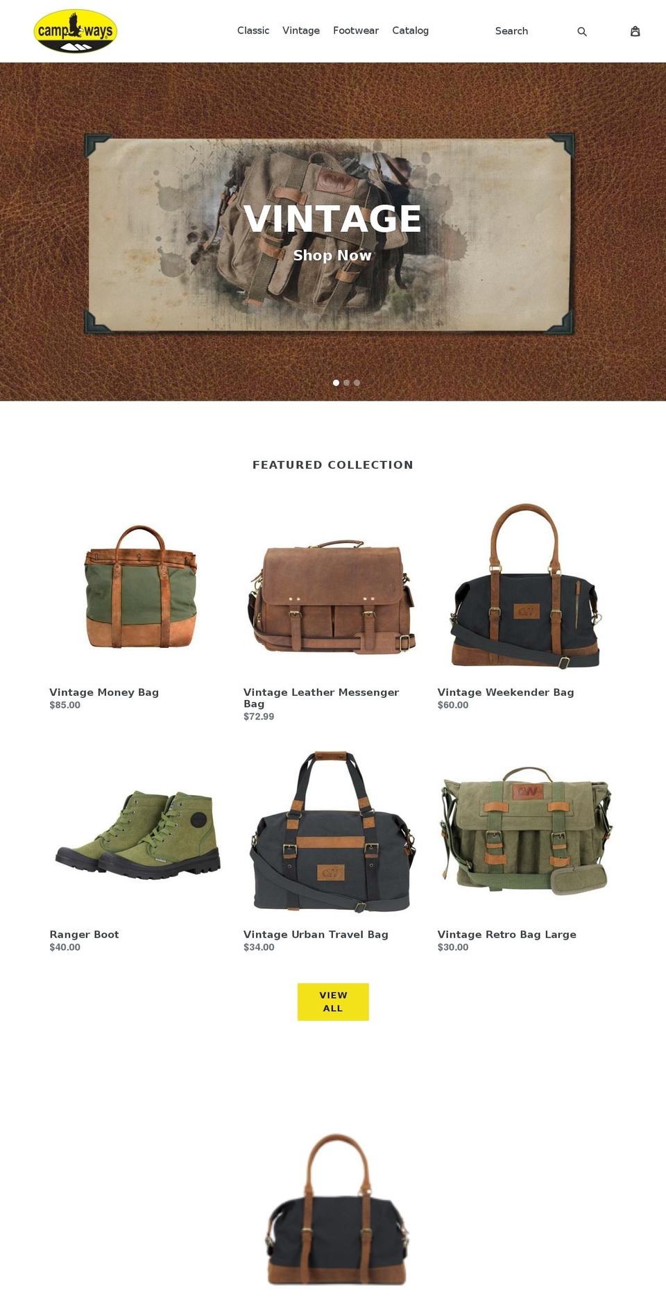 campwaysinc.com — Shopify storefront screenshot