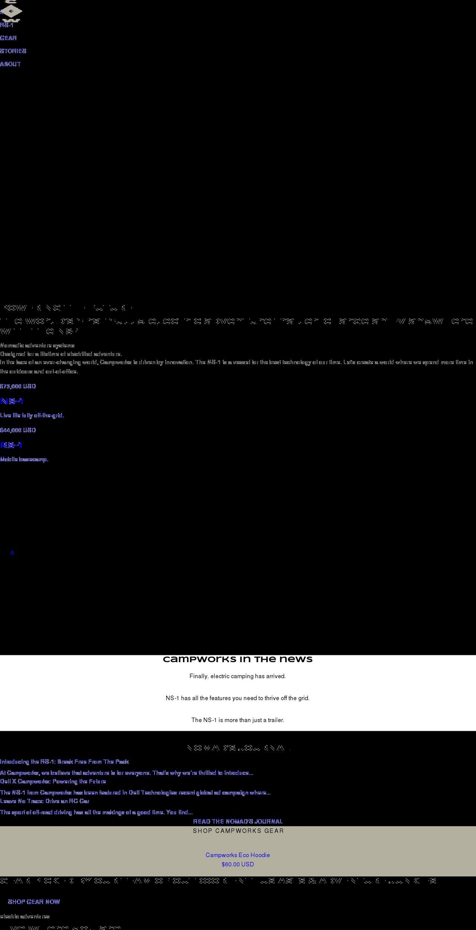 campworksco.com shopify website screenshot