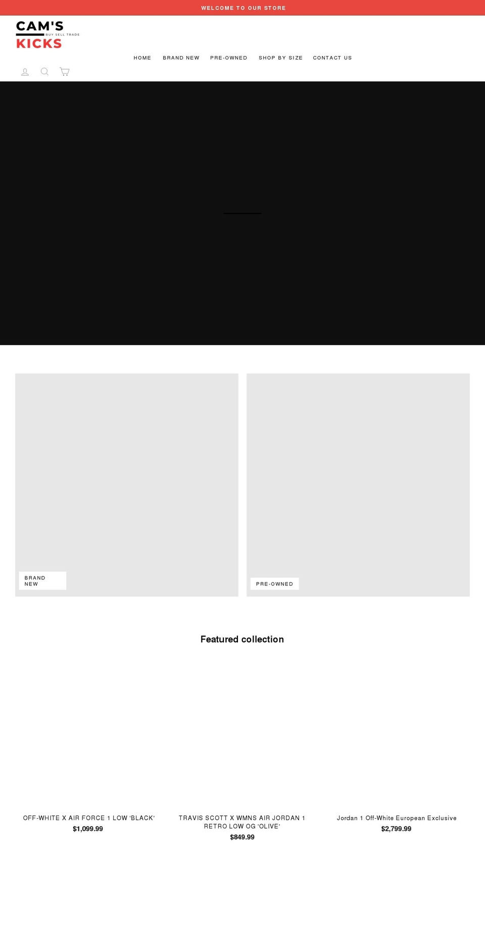 camskicks.com — Shopify storefront screenshot