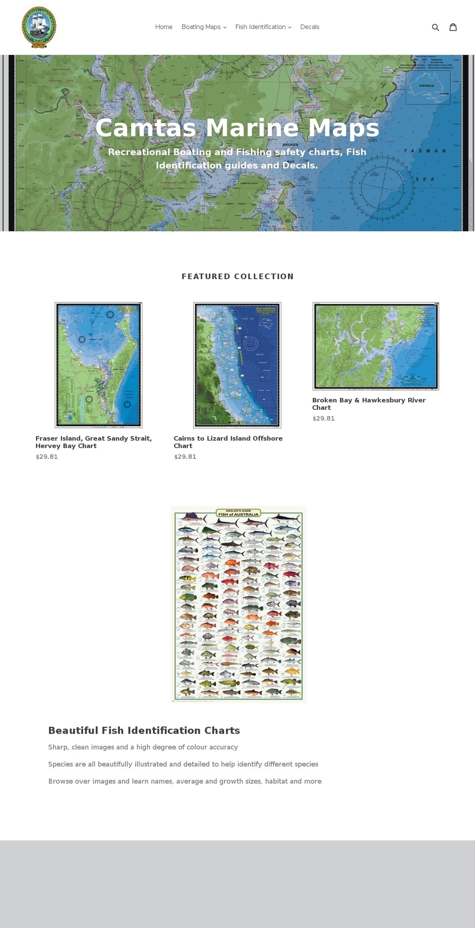 camtas.com.au shopify website screenshot