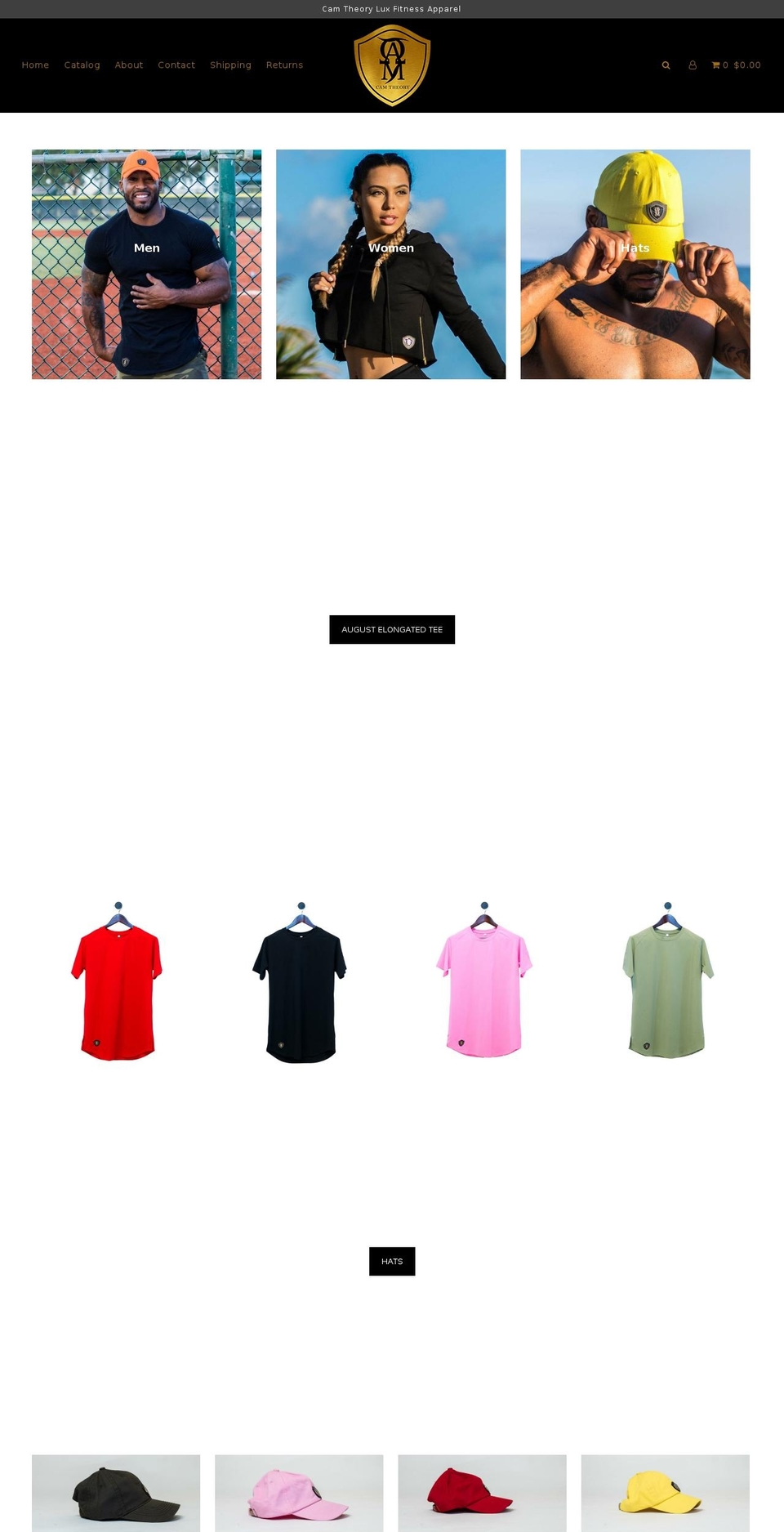 camtheory.com — Shopify storefront screenshot