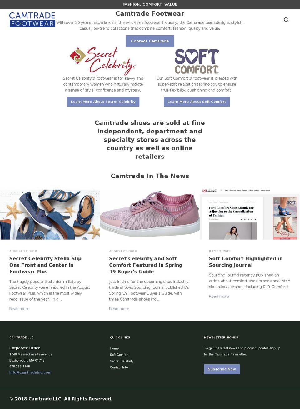 camtradeinc.com shopify website screenshot