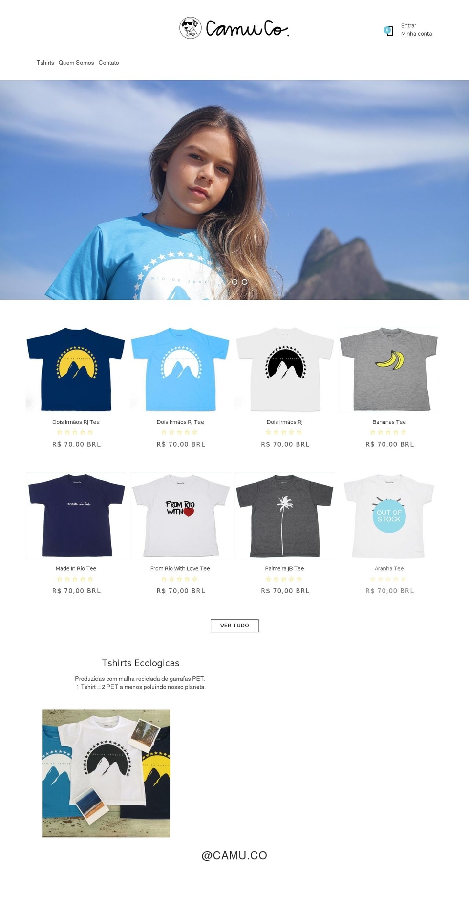 camuco.store shopify website screenshot