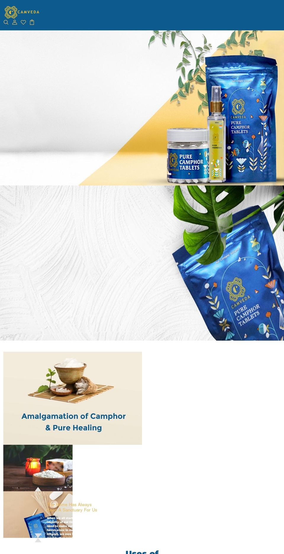 Plantza Shopify theme site example camveda.com