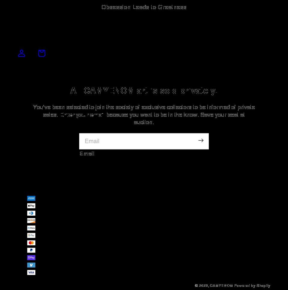 Auction Shopify theme site example camyenom.com