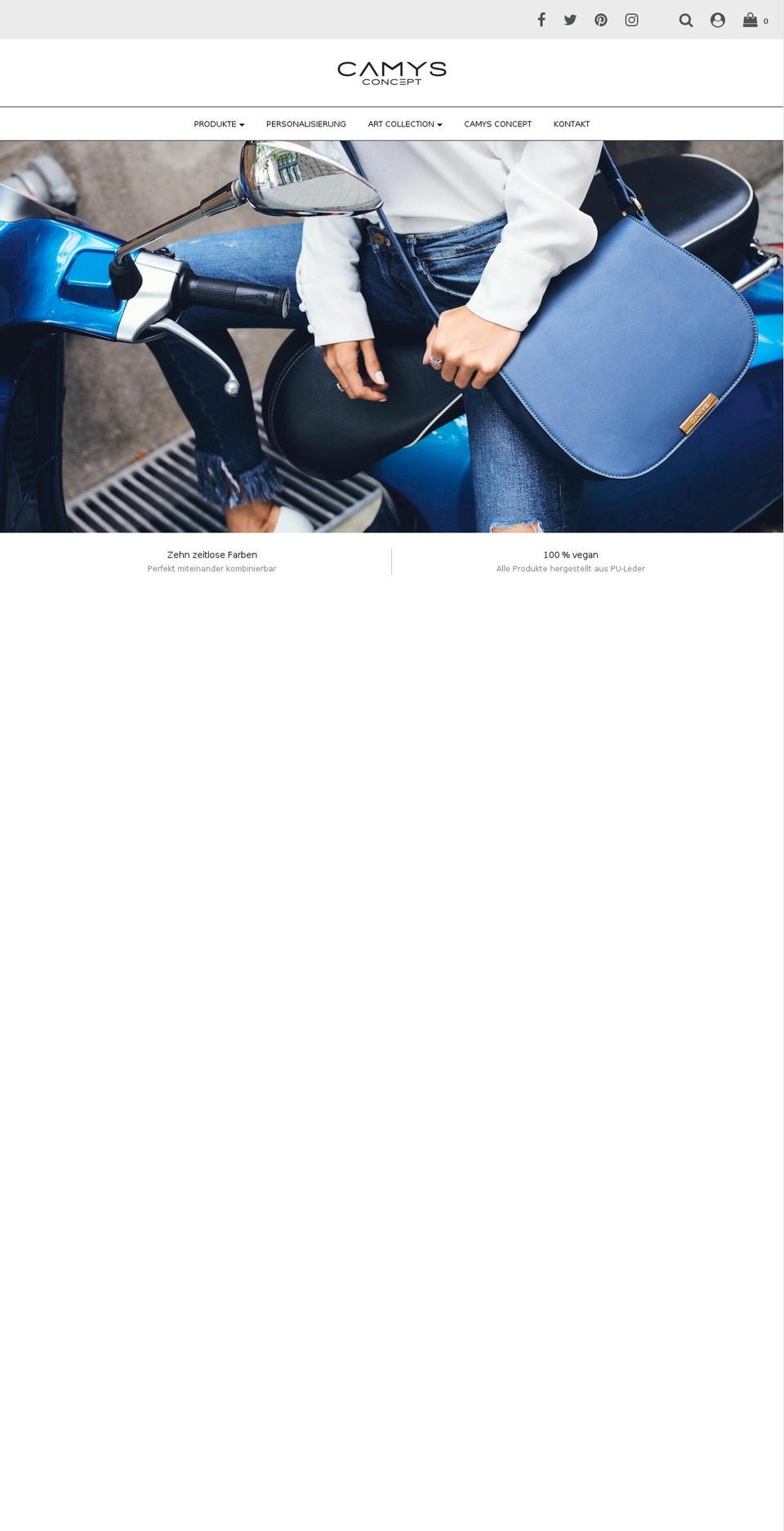 camysconcept.com — Shopify storefront screenshot