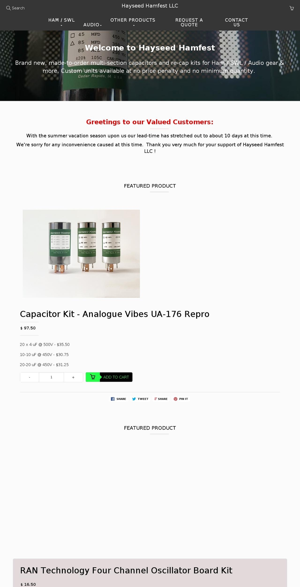 can-caps.com — Shopify storefront screenshot