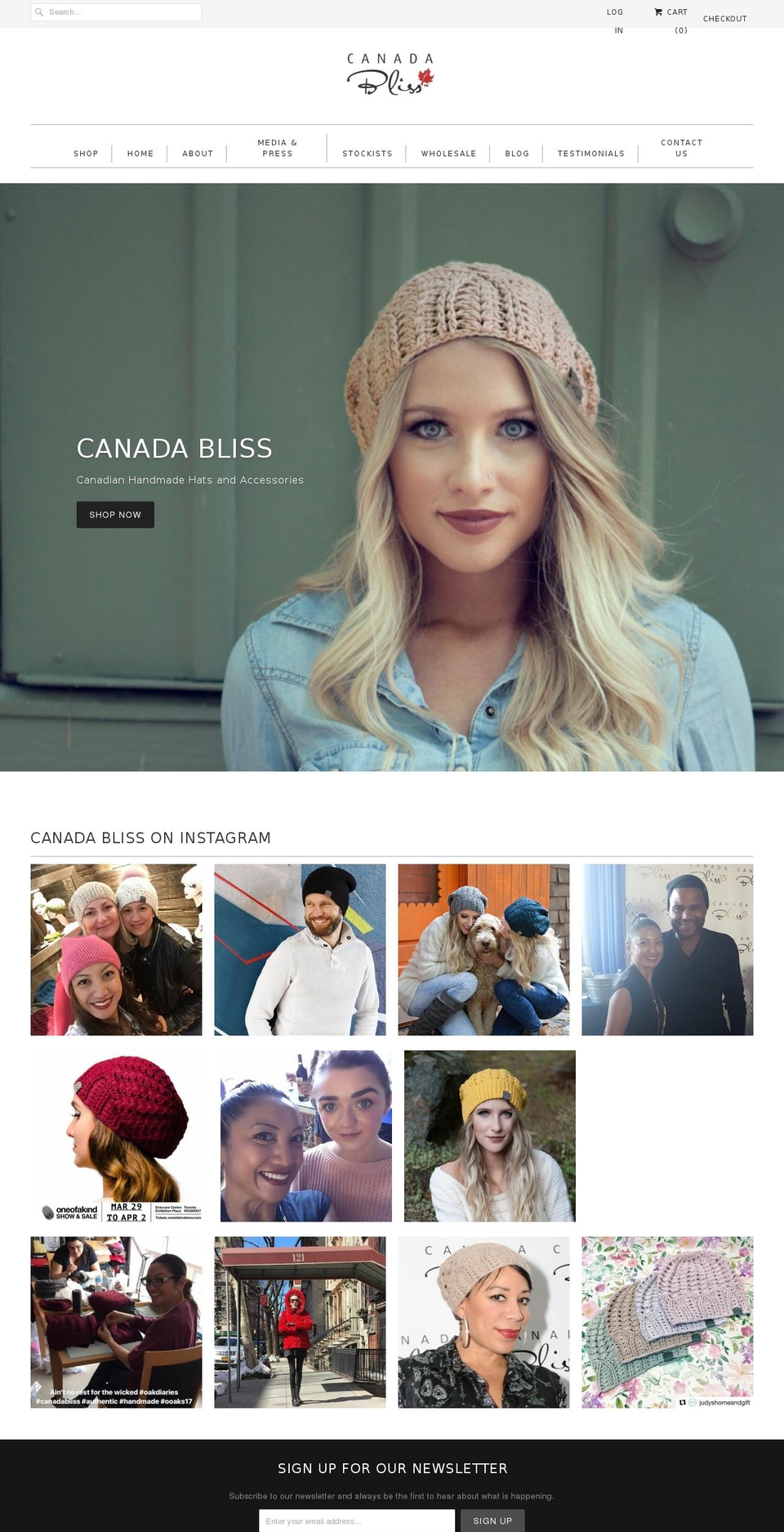 canada-bliss.com shopify website screenshot