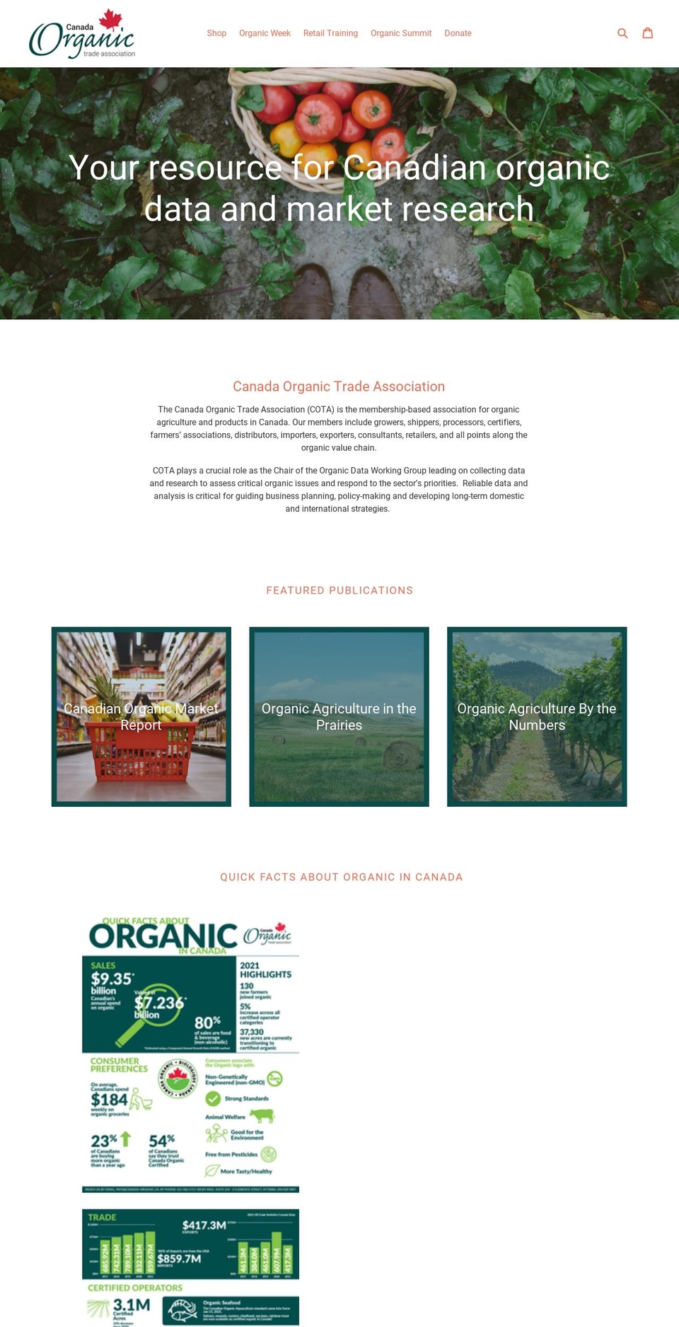 canada-organic.myshopify.com shopify website screenshot