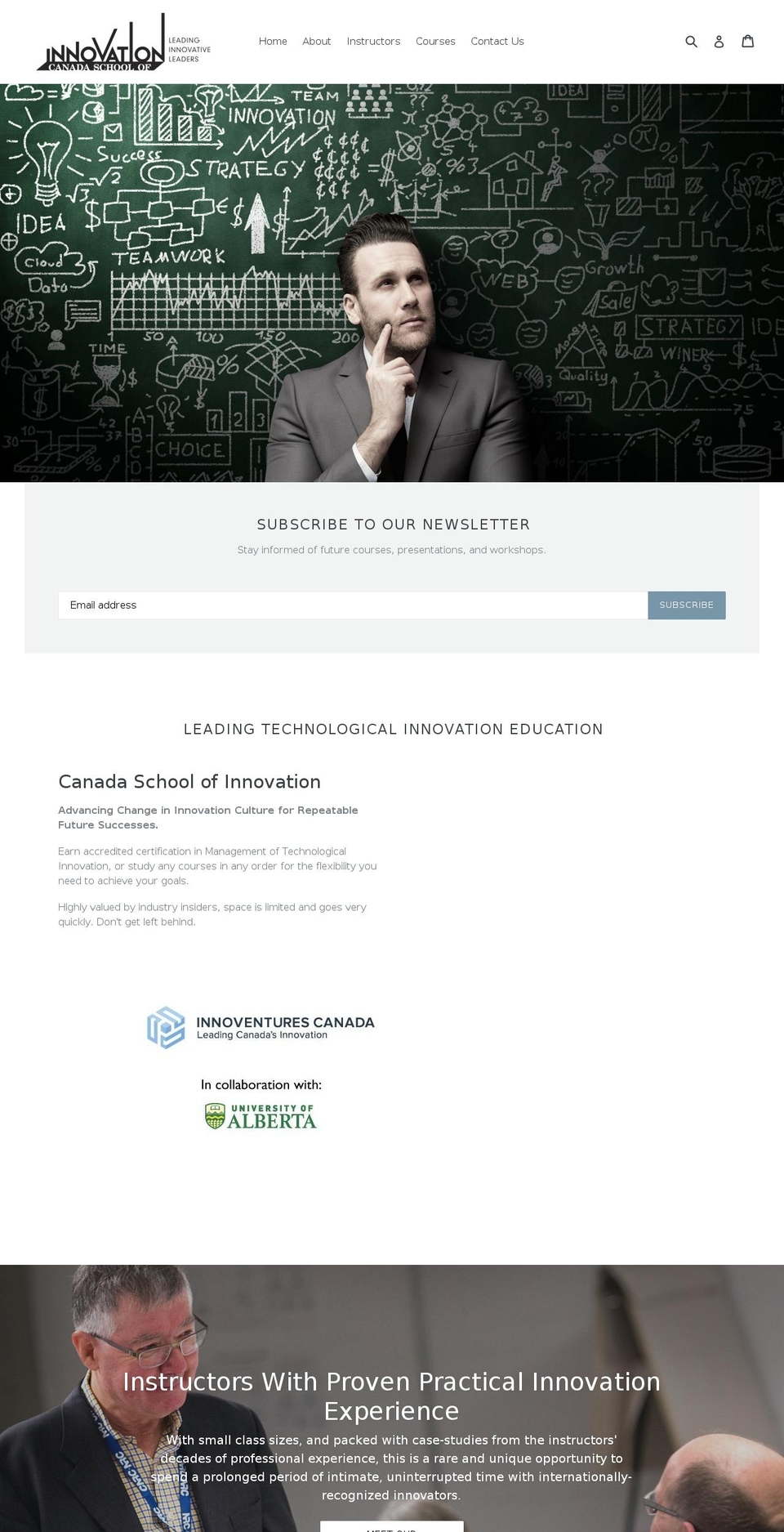 canada-school-of-innovation.com — Shopify storefront screenshot