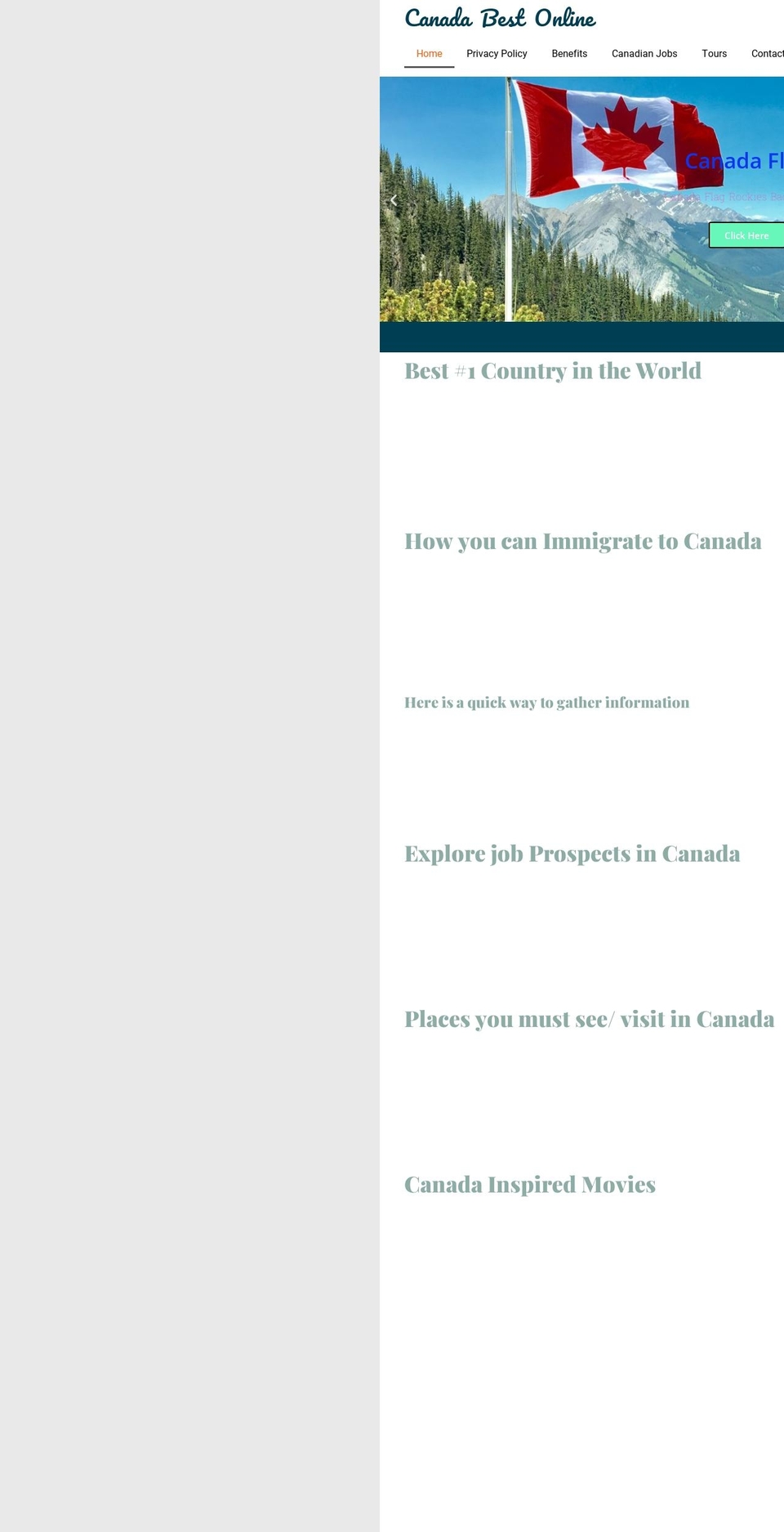 canadabestonline.com — Shopify storefront screenshot