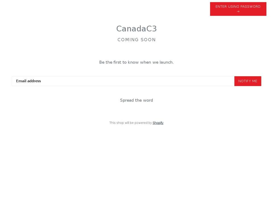 canadac3chandlery.ca shopify website screenshot