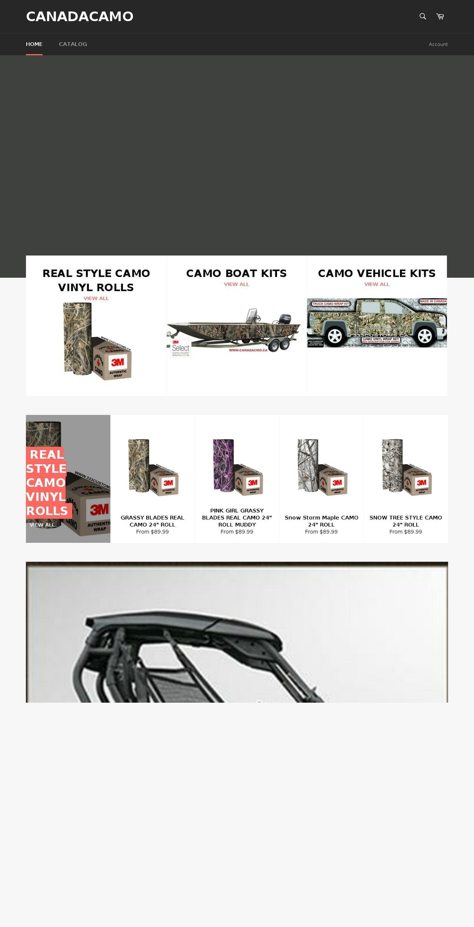canadacamo.ca shopify website screenshot