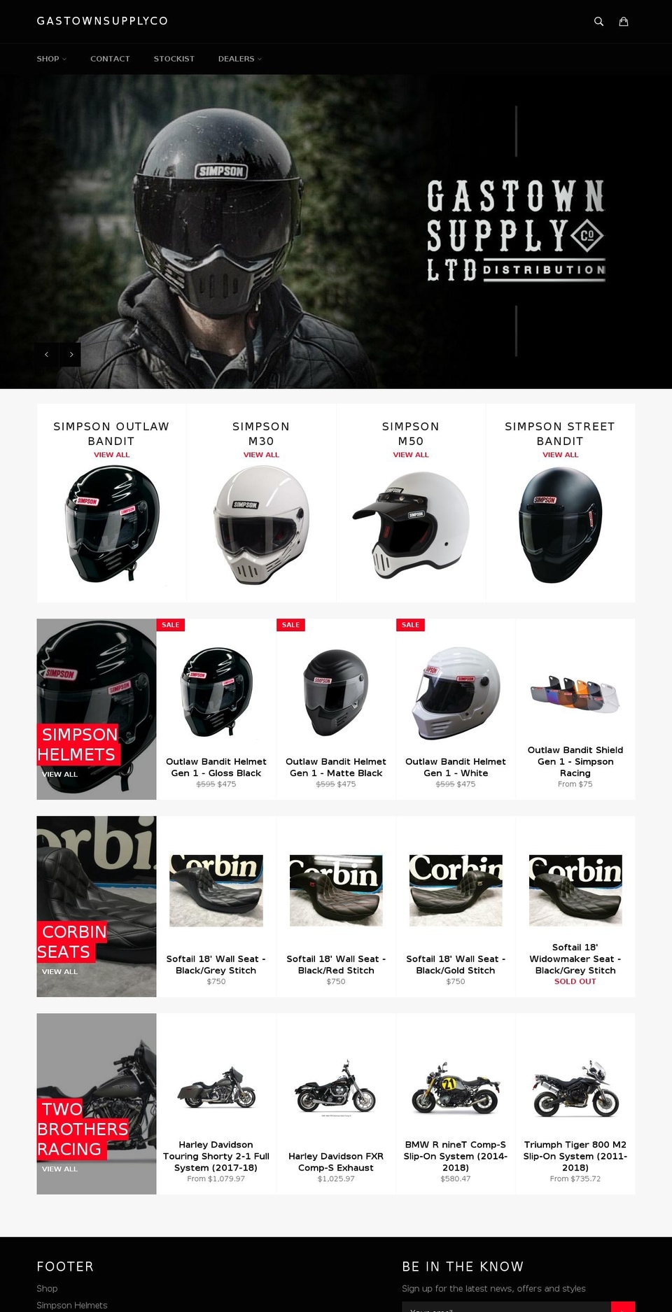 canadamotorcyclehelmets.com shopify website screenshot