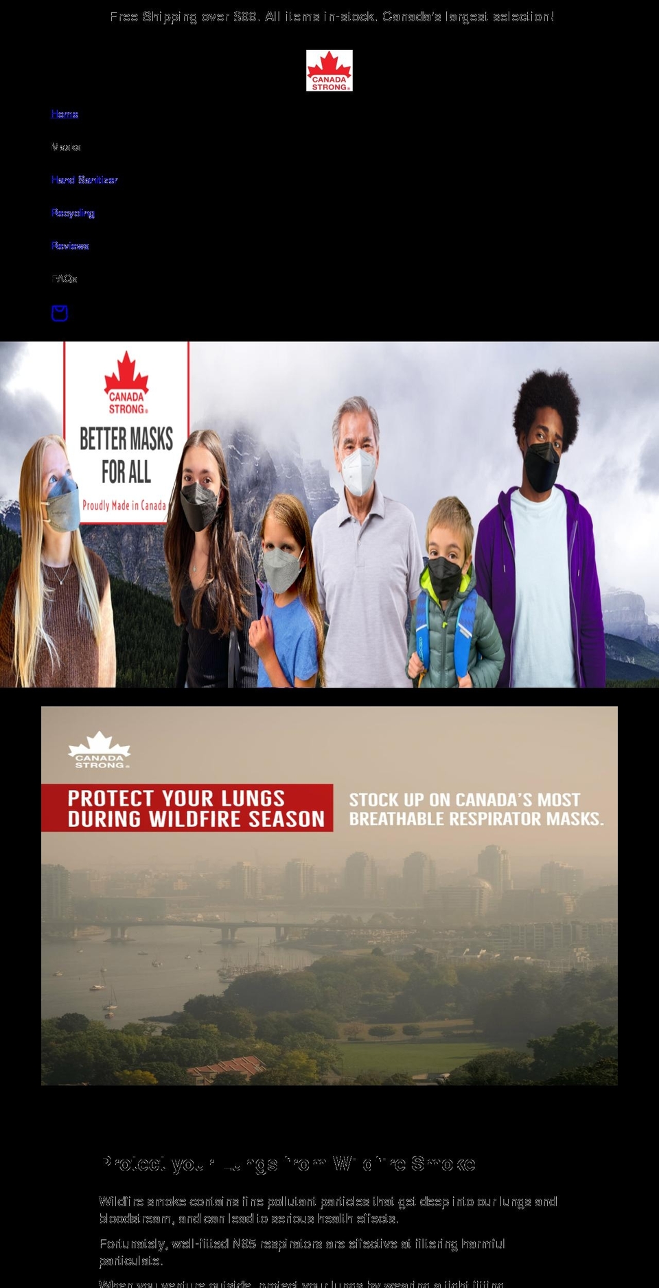 canadastrong.ca shopify website screenshot