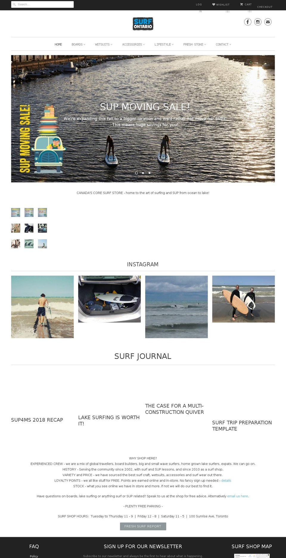 canadasurfstore.com — Shopify storefront screenshot