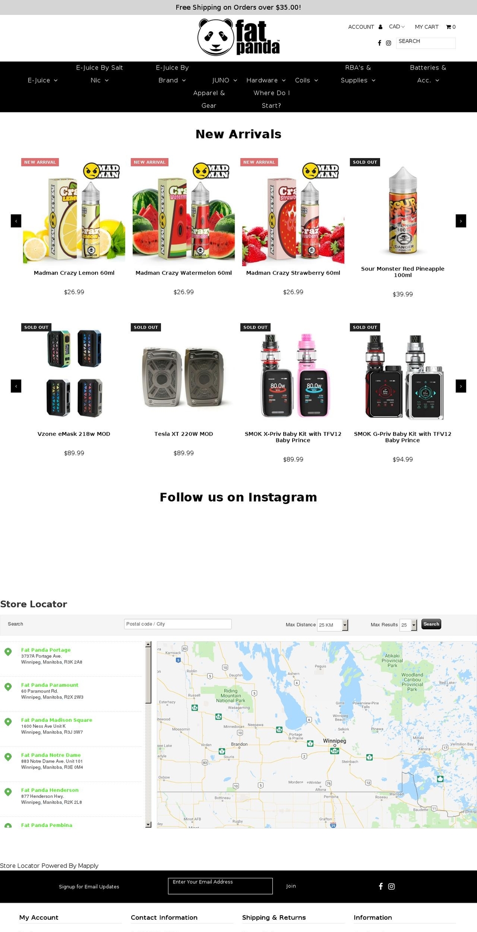 Copy of Fashionopolism Shopify theme site example canadavaping.com