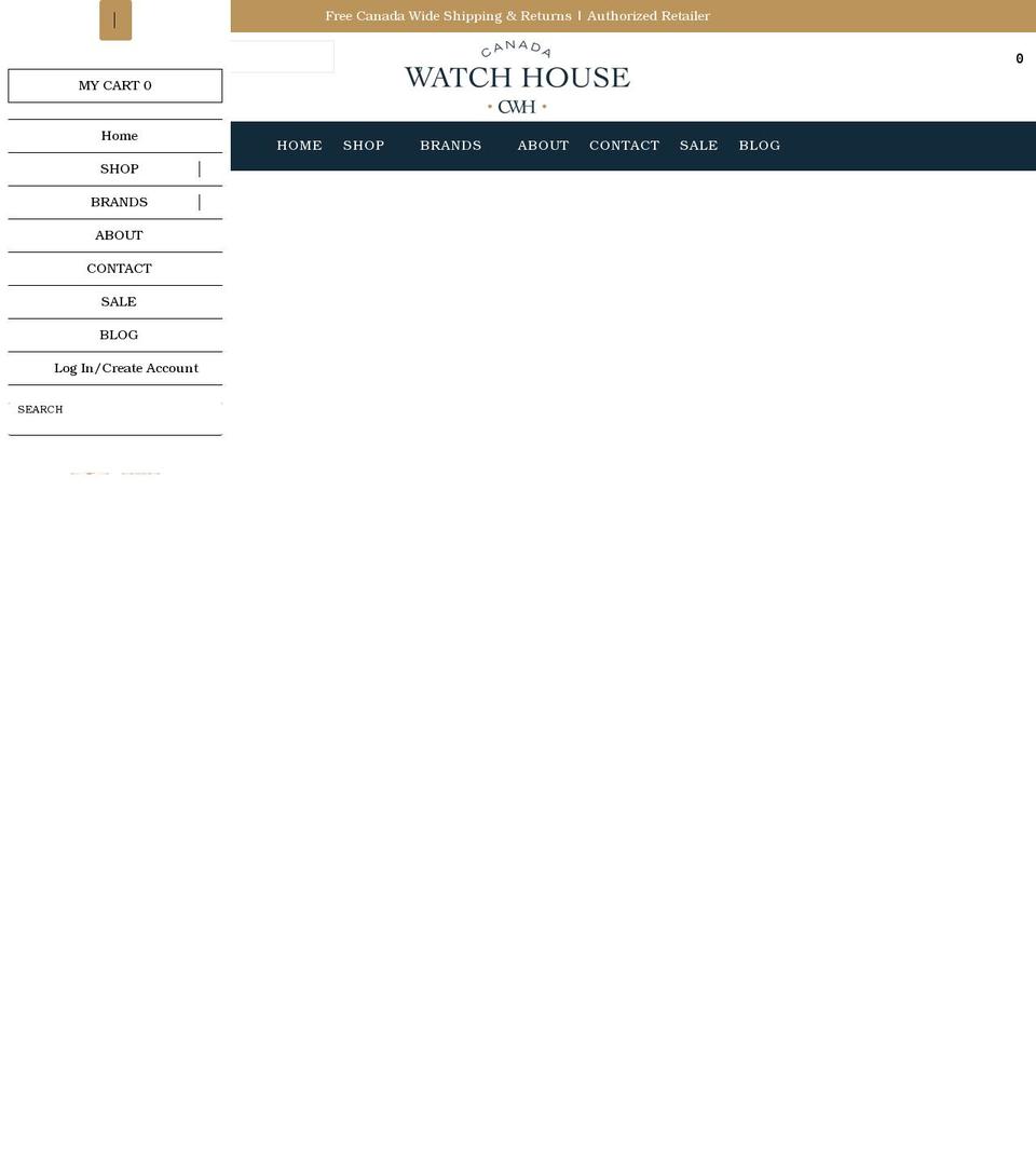 canadawatchhouse.ca shopify website screenshot