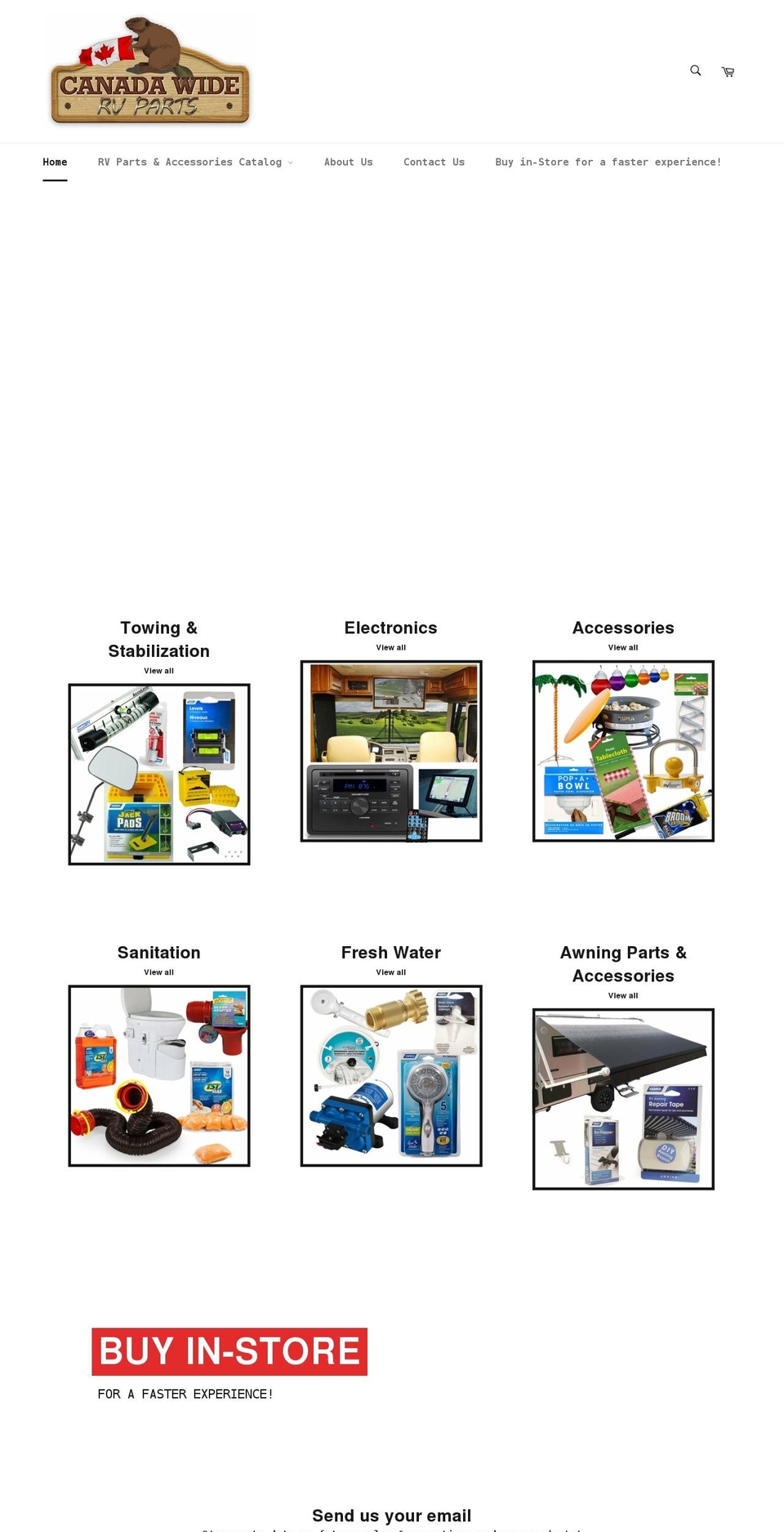 canadawidervparts.com shopify website screenshot