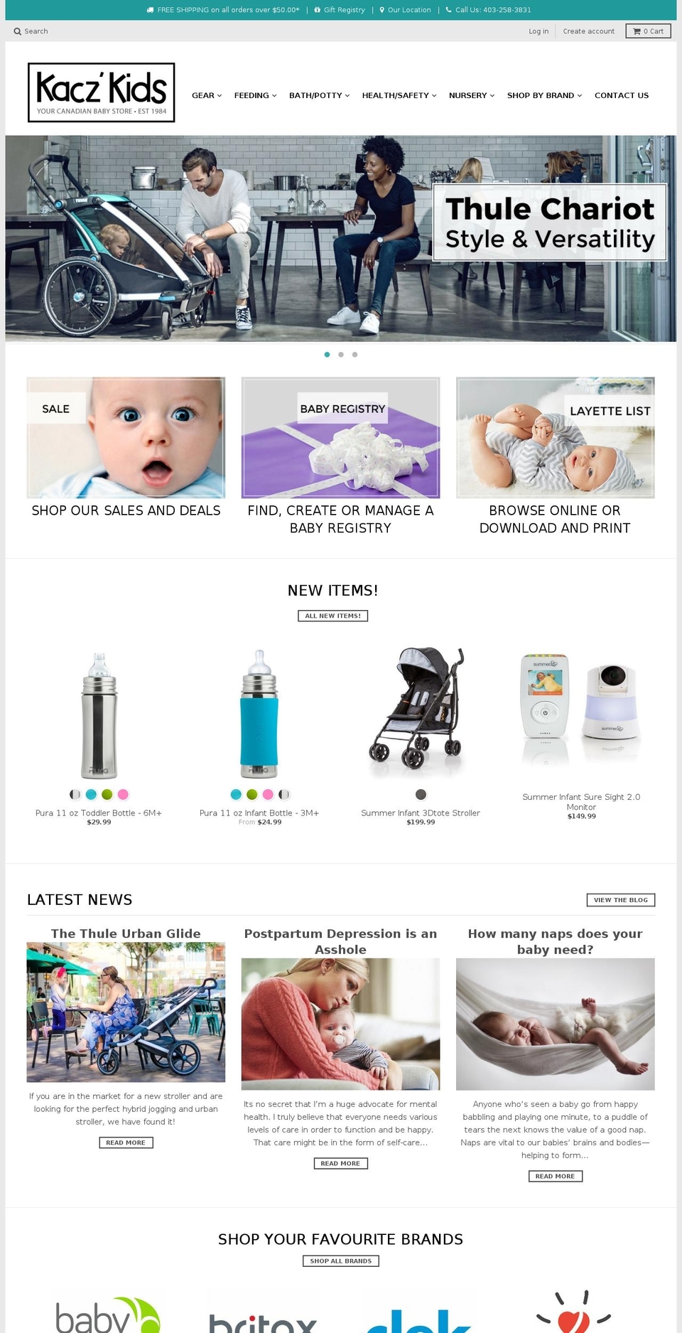 canadian-baby.ca shopify website screenshot