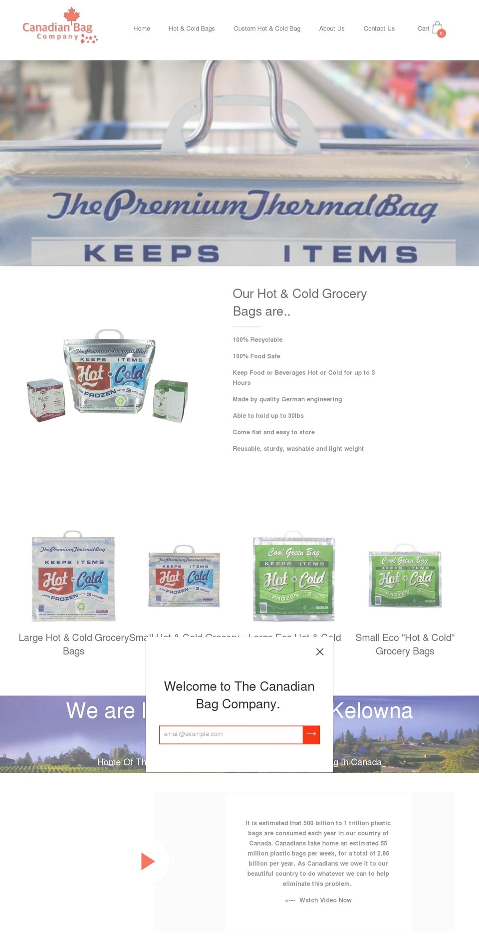 canadianbag.com shopify website screenshot