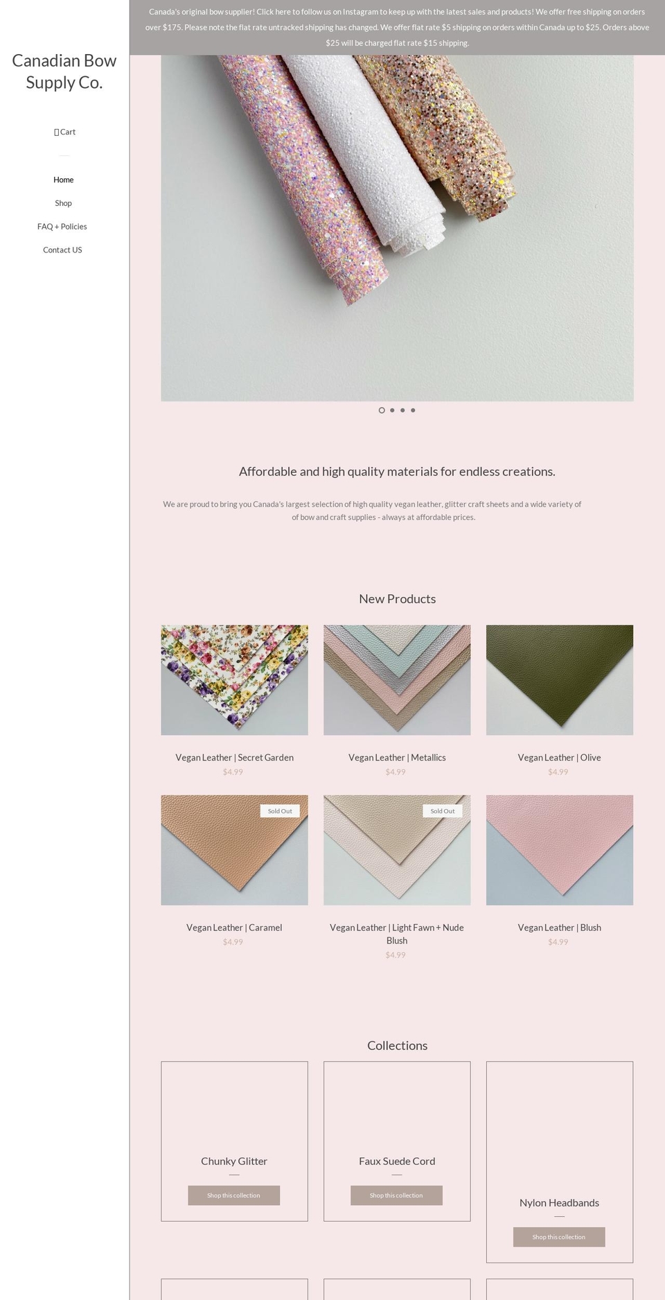 canadianbowsupplyco.com — Shopify storefront screenshot