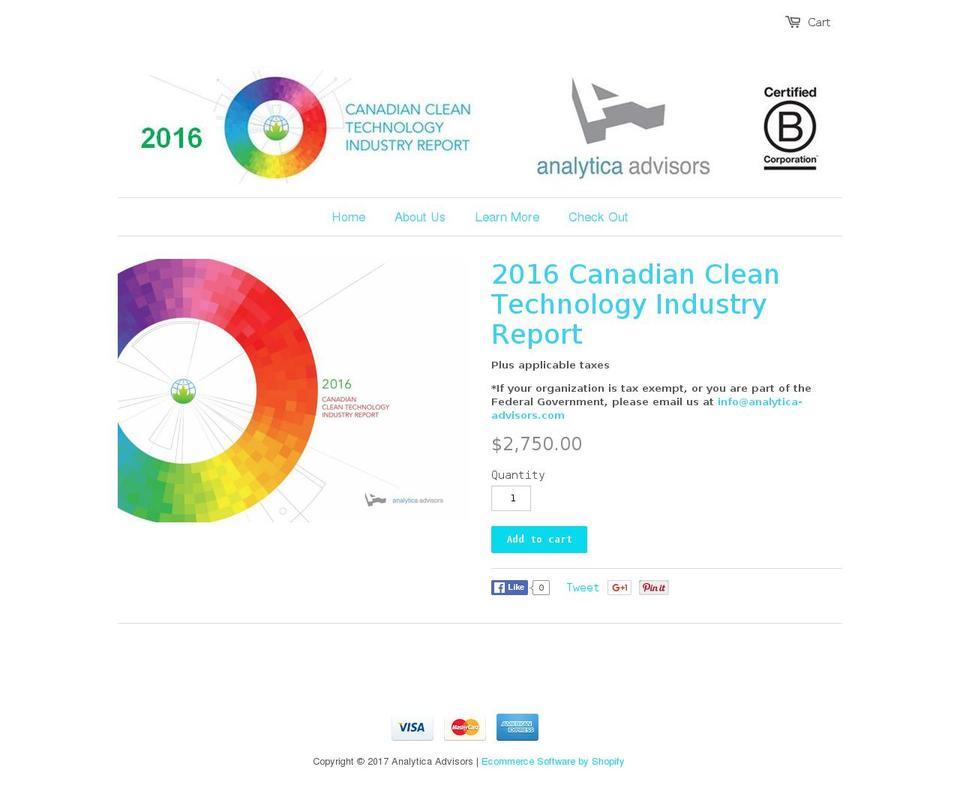 canadiancleantechindustryreport.com shopify website screenshot