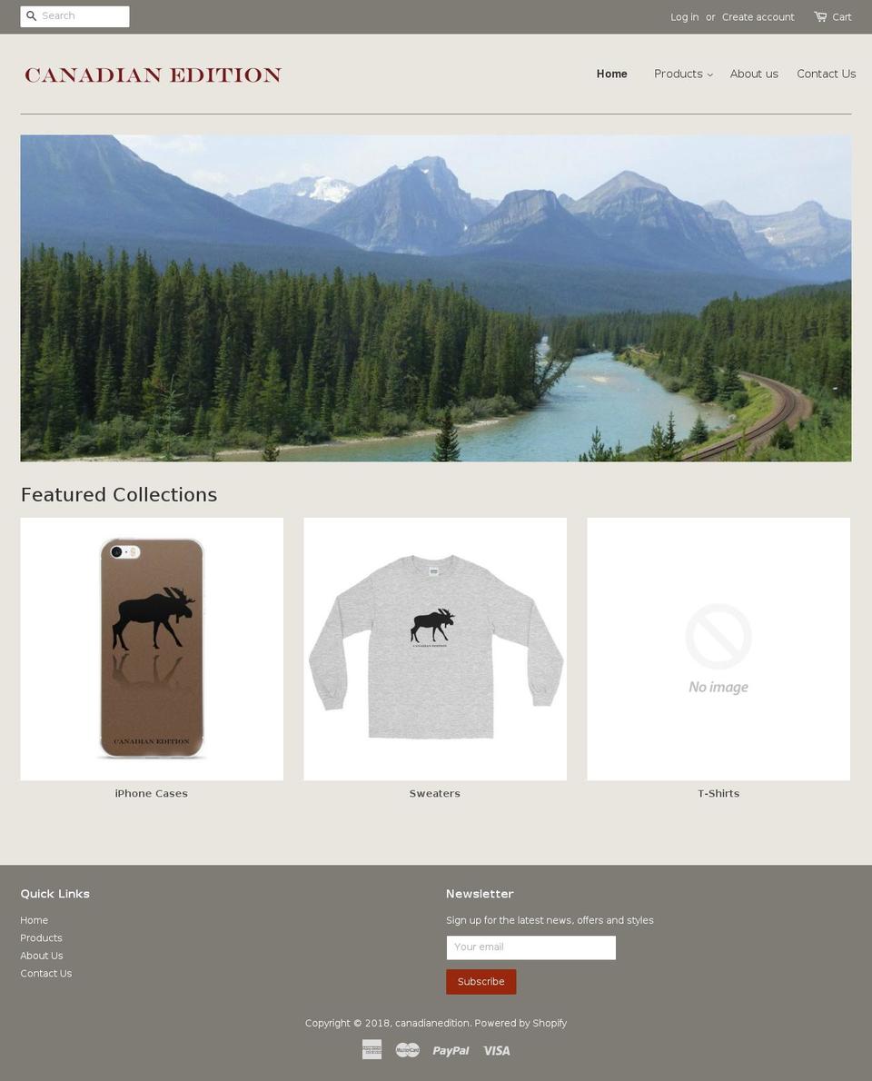 canadianedition.ca shopify website screenshot