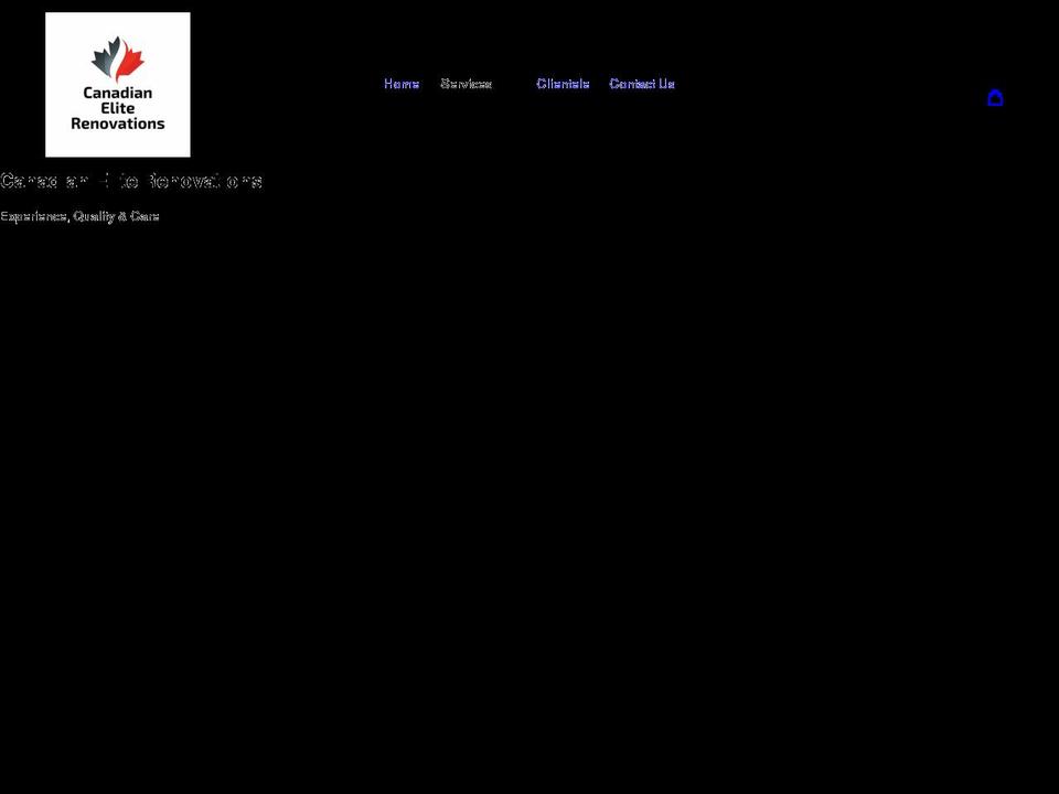 canadianeliterenovations.com shopify website screenshot