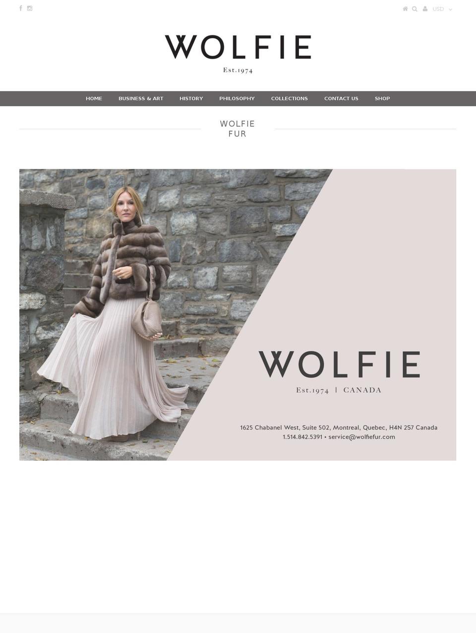 canadianfur.com shopify website screenshot