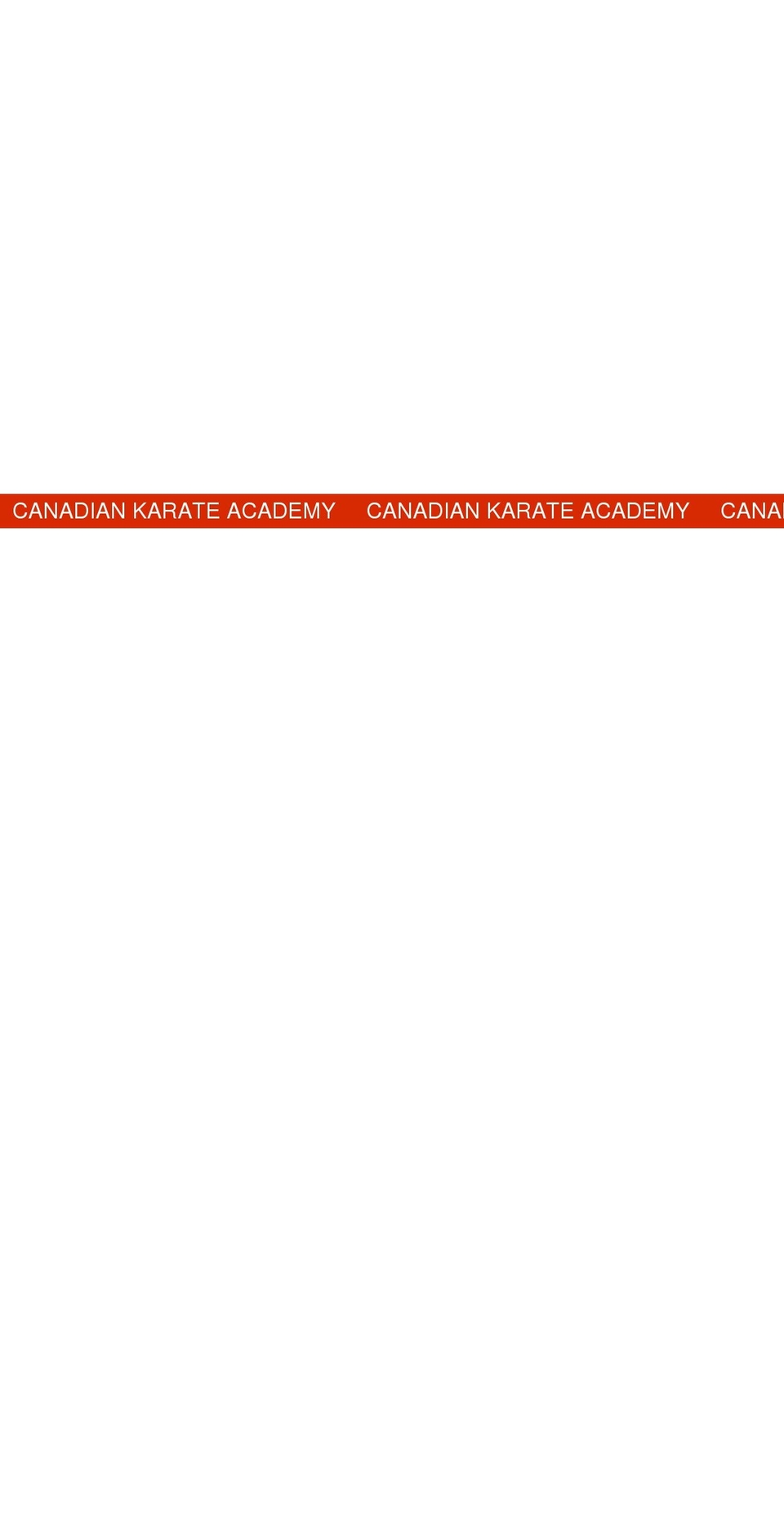 canadiankarateacademy.com shopify website screenshot
