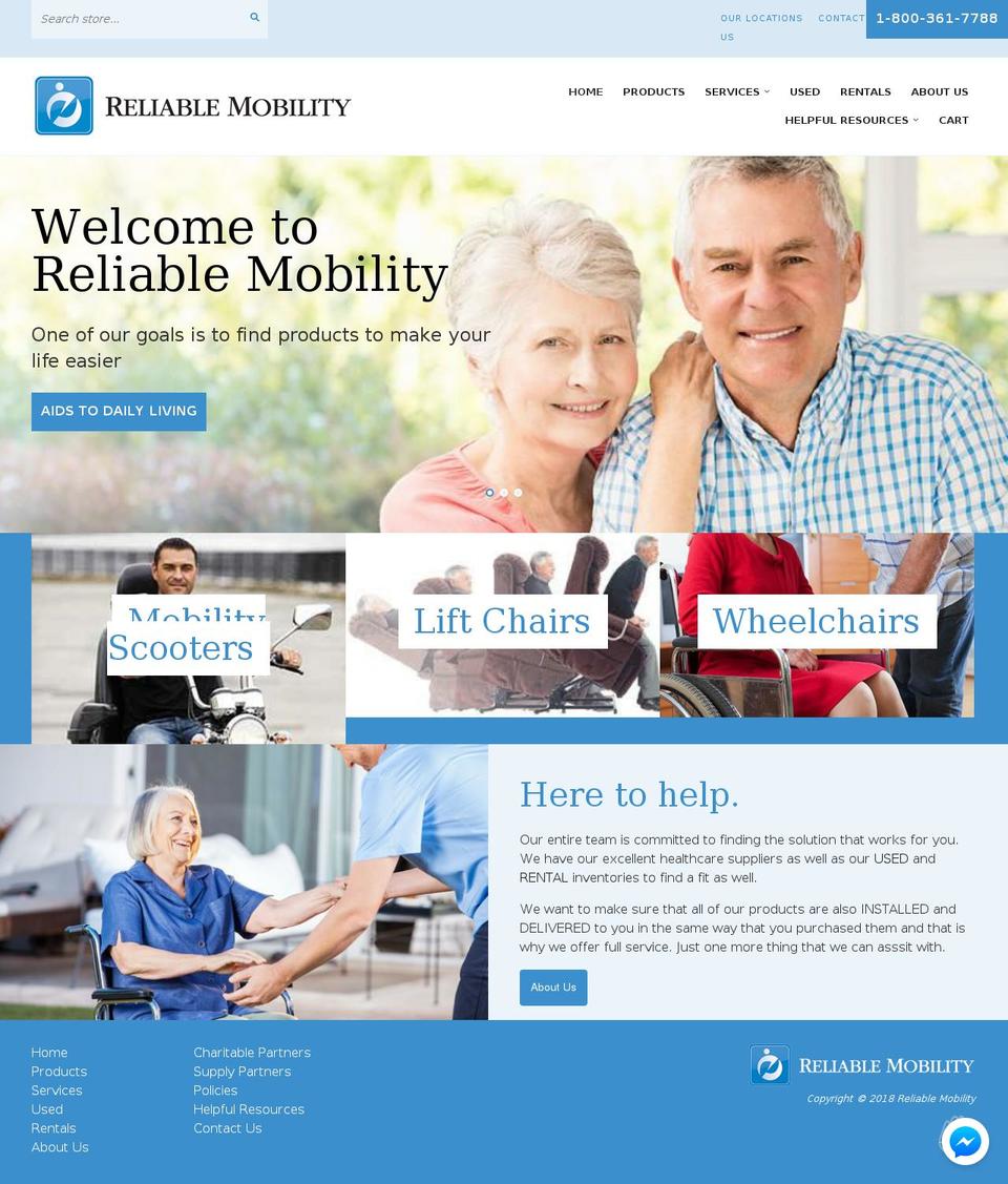canadianliftchairs.com — Shopify storefront screenshot