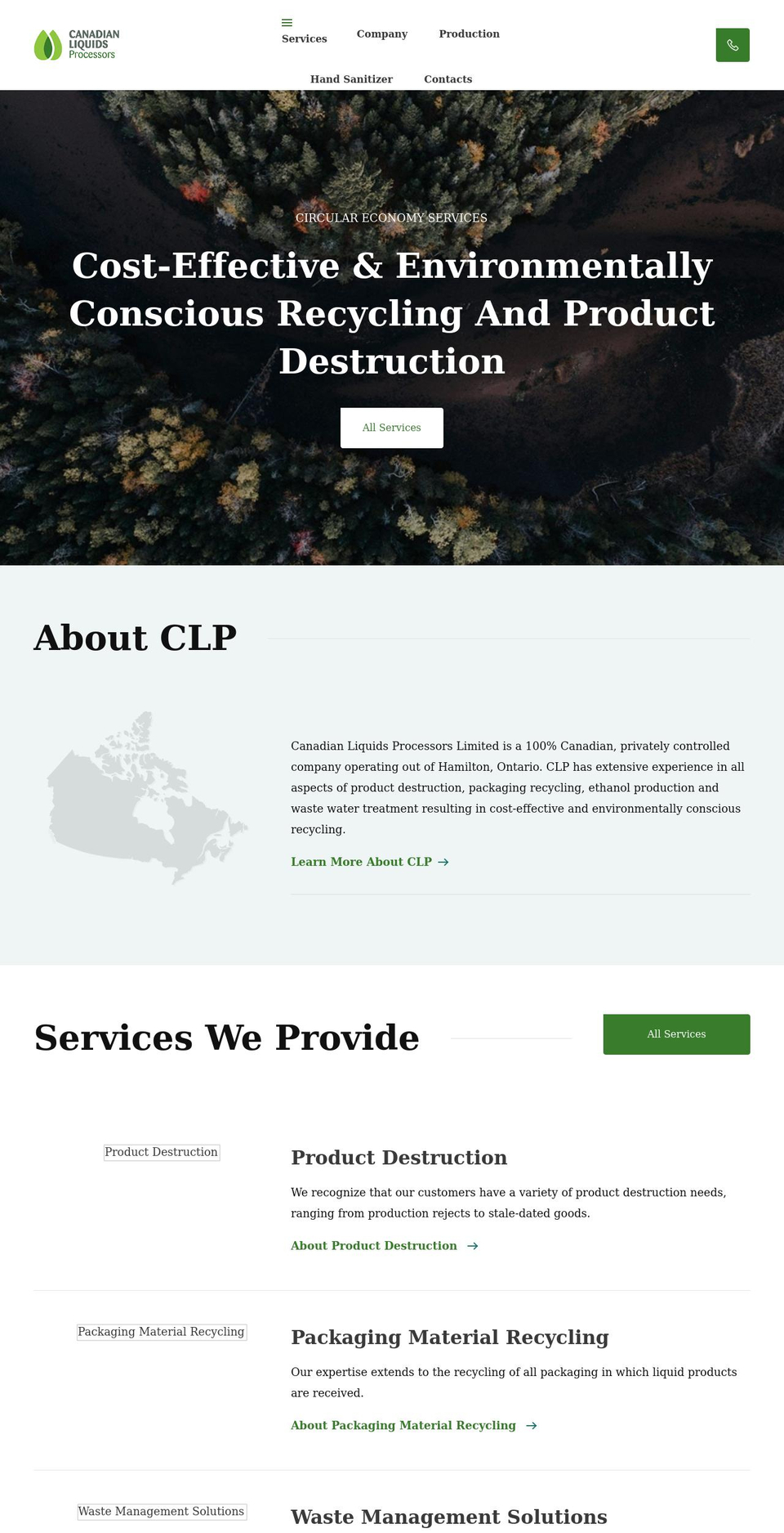 canadianliquids.com shopify website screenshot