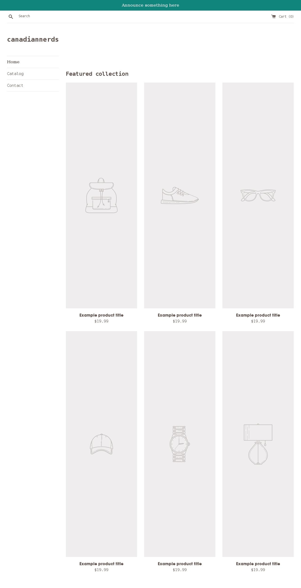 canadiannerds.com shopify website screenshot