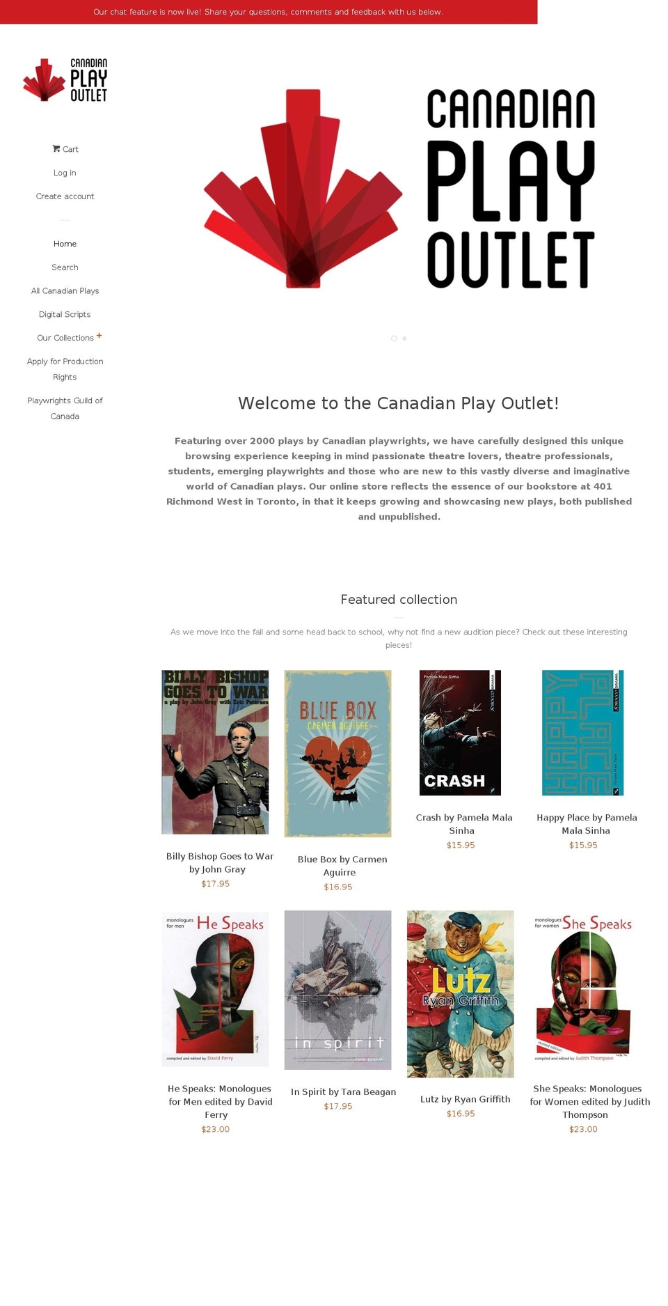 canadianplayoutlet.com shopify website screenshot