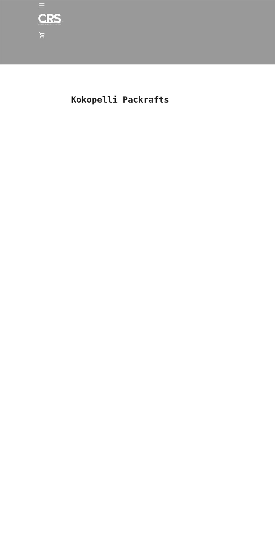 canadianriversupply.com shopify website screenshot