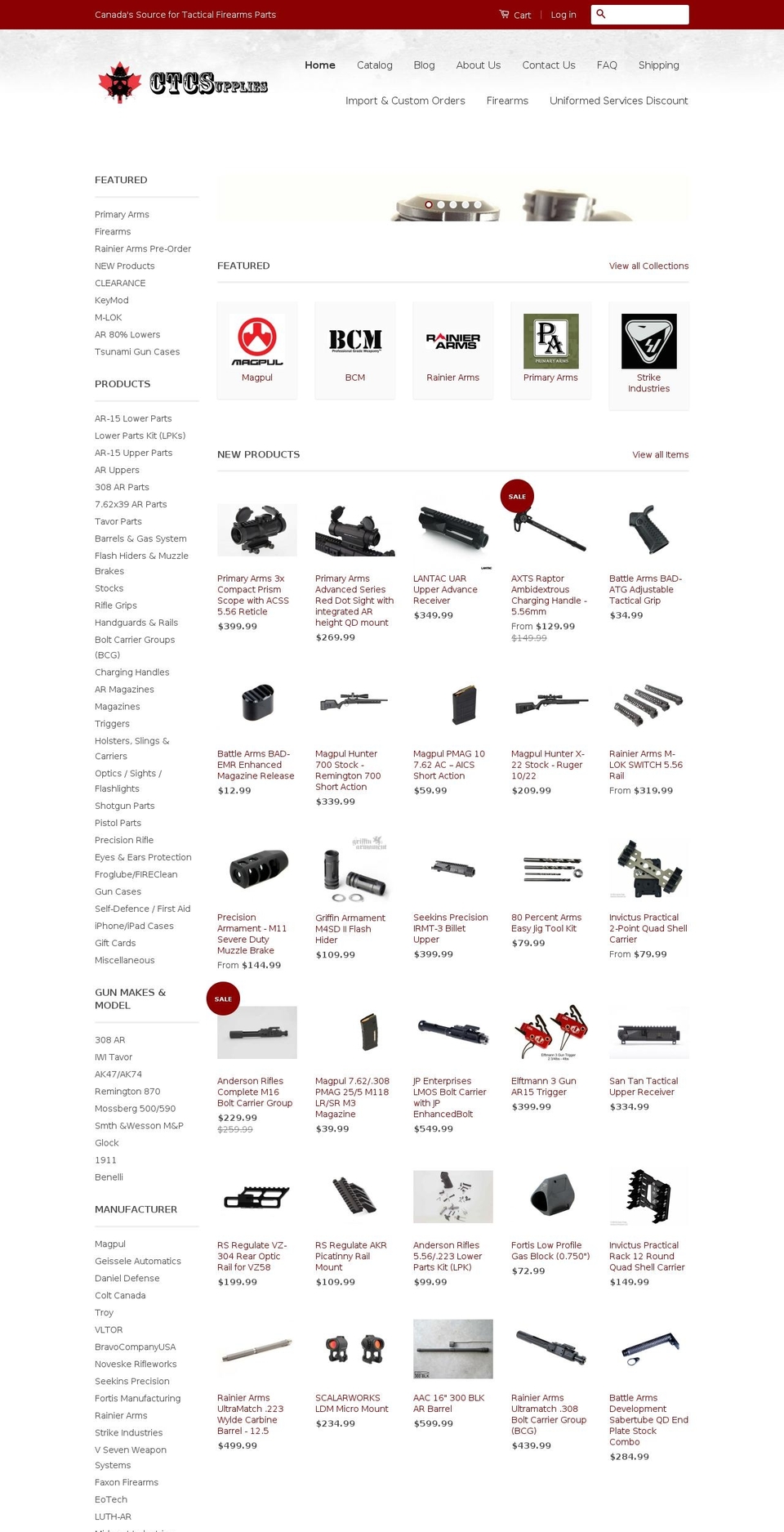 canadiantacticalcowboy.com shopify website screenshot