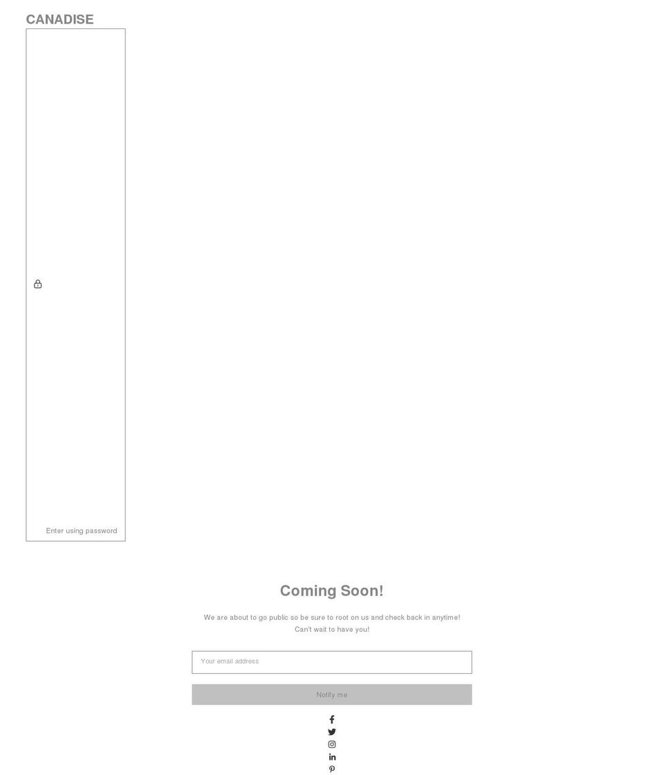 canadise.com shopify website screenshot