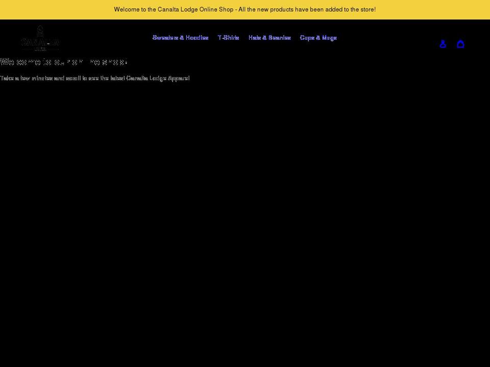 canalta-lodge.myshopify.com shopify website screenshot