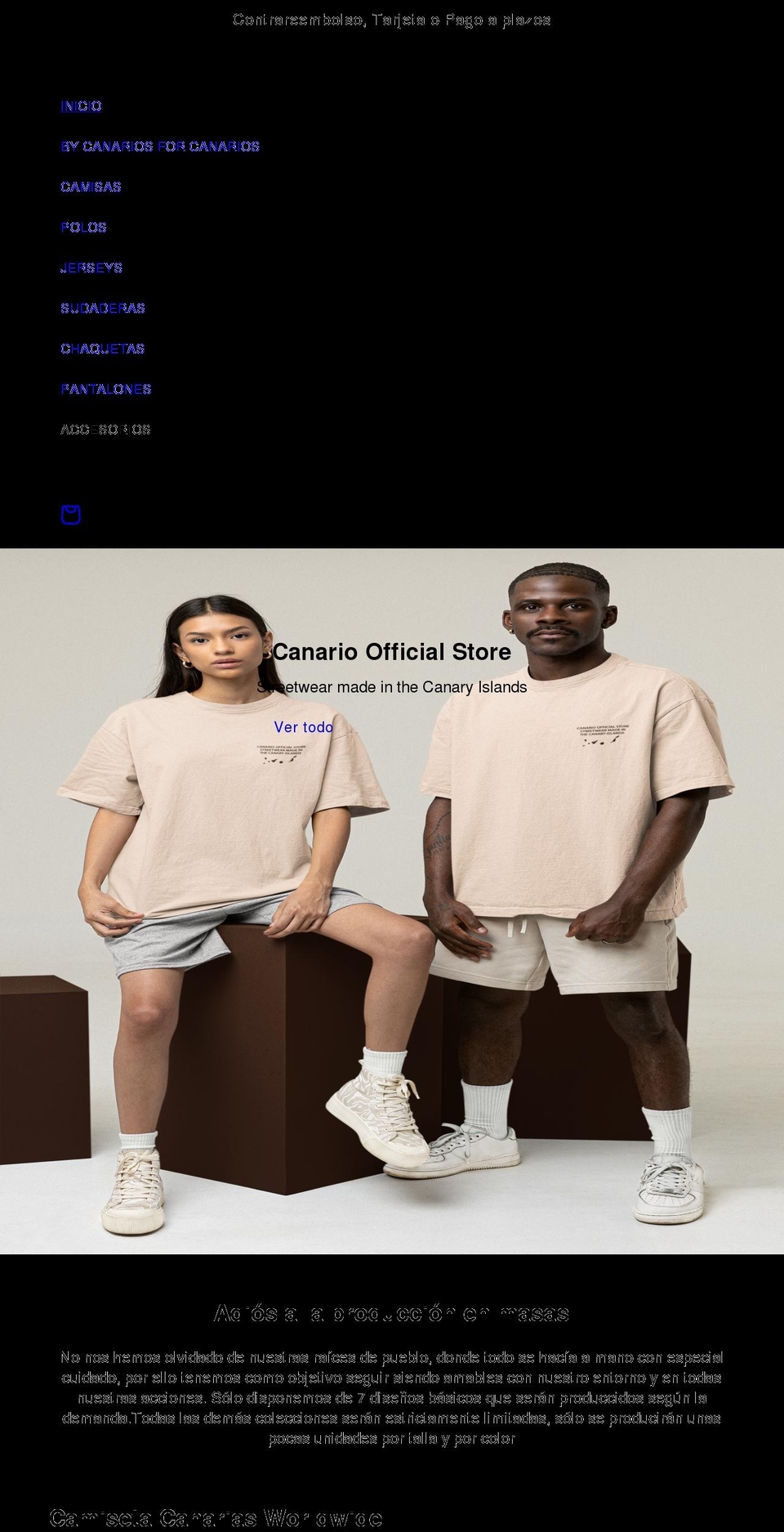 canario-store.com shopify website screenshot